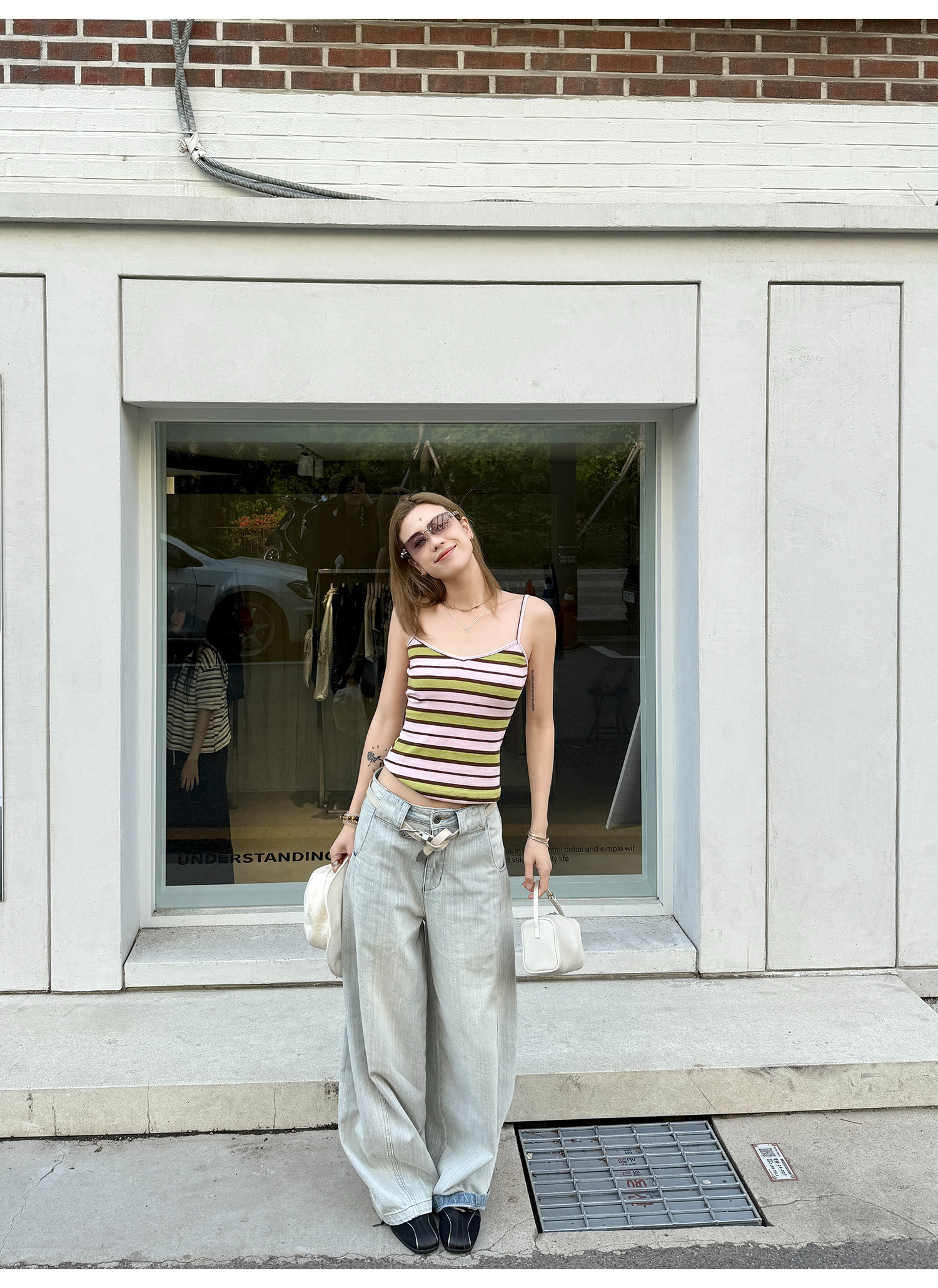 LelyMooch グァバ・ストライプキャミ  LEM164