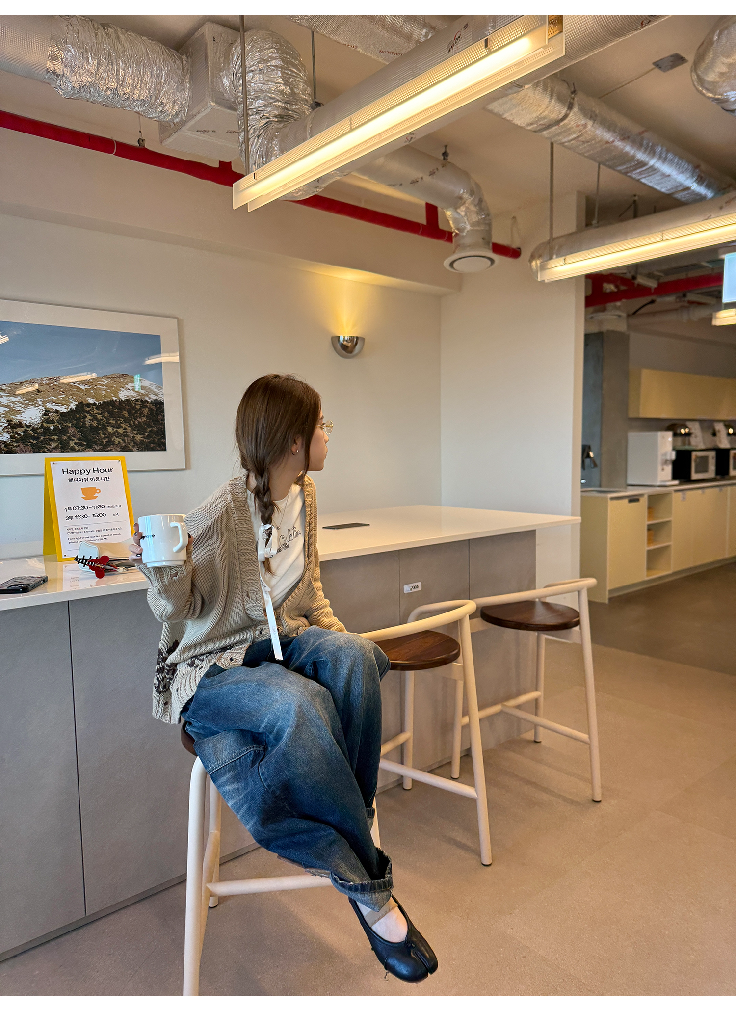 LelyMooch ヴィンテージ風 猫爪ワイドパンツ  LEM225