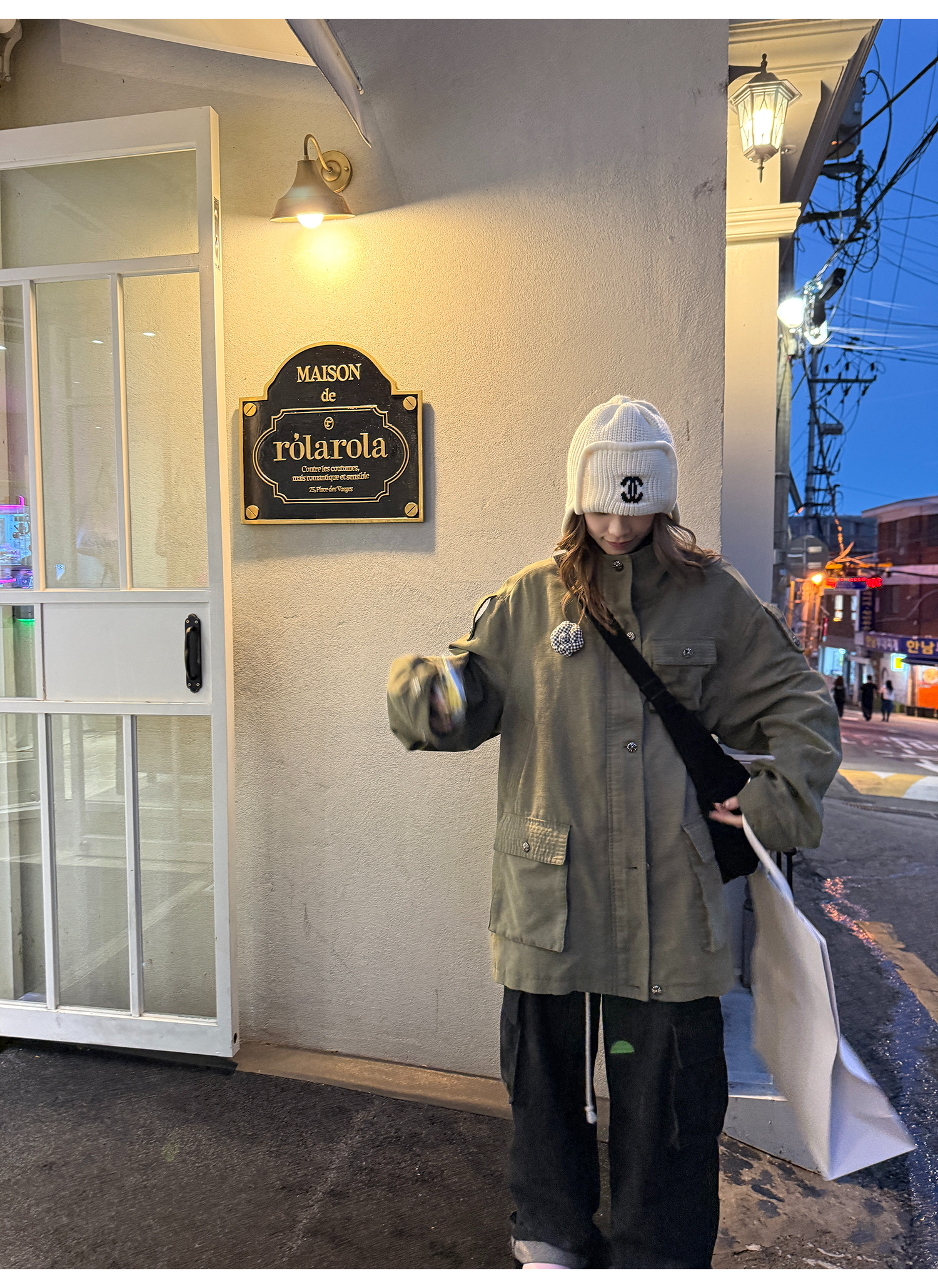 LelyMooch ヴィンテージ風クロスボタンワークジャケット  LEM262