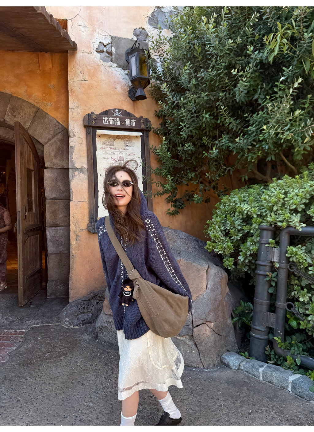 LelyMooch ハリ感レース×ドロストスカート  LEM239