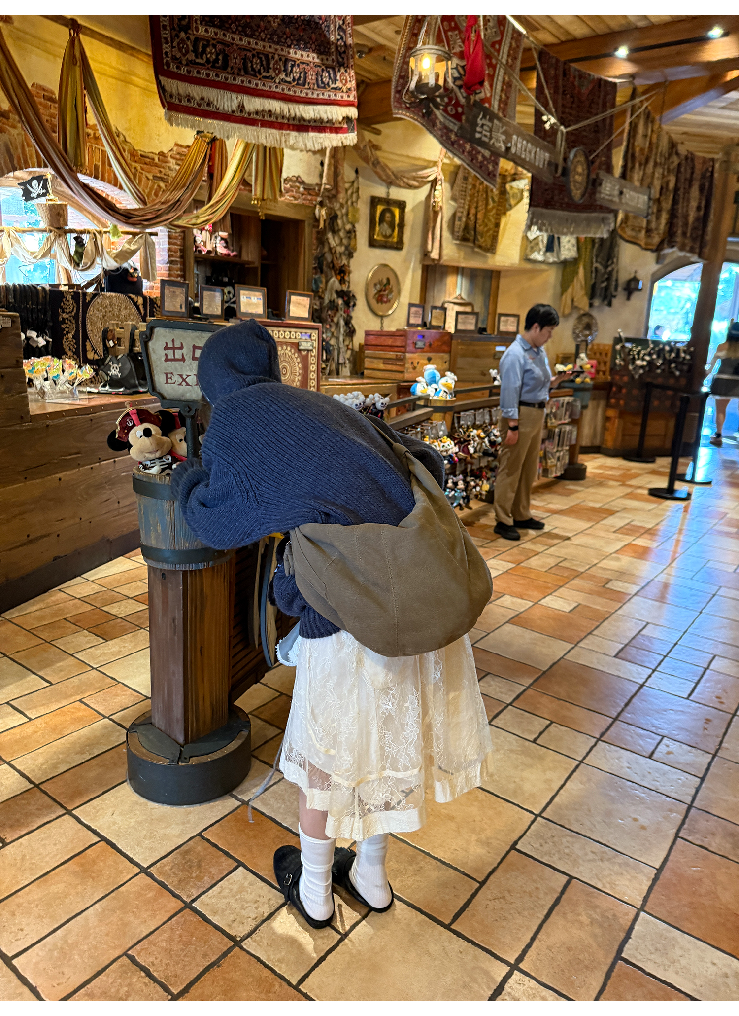 LelyMooch ケーブル編み×バイカラーフーディ  LEM246