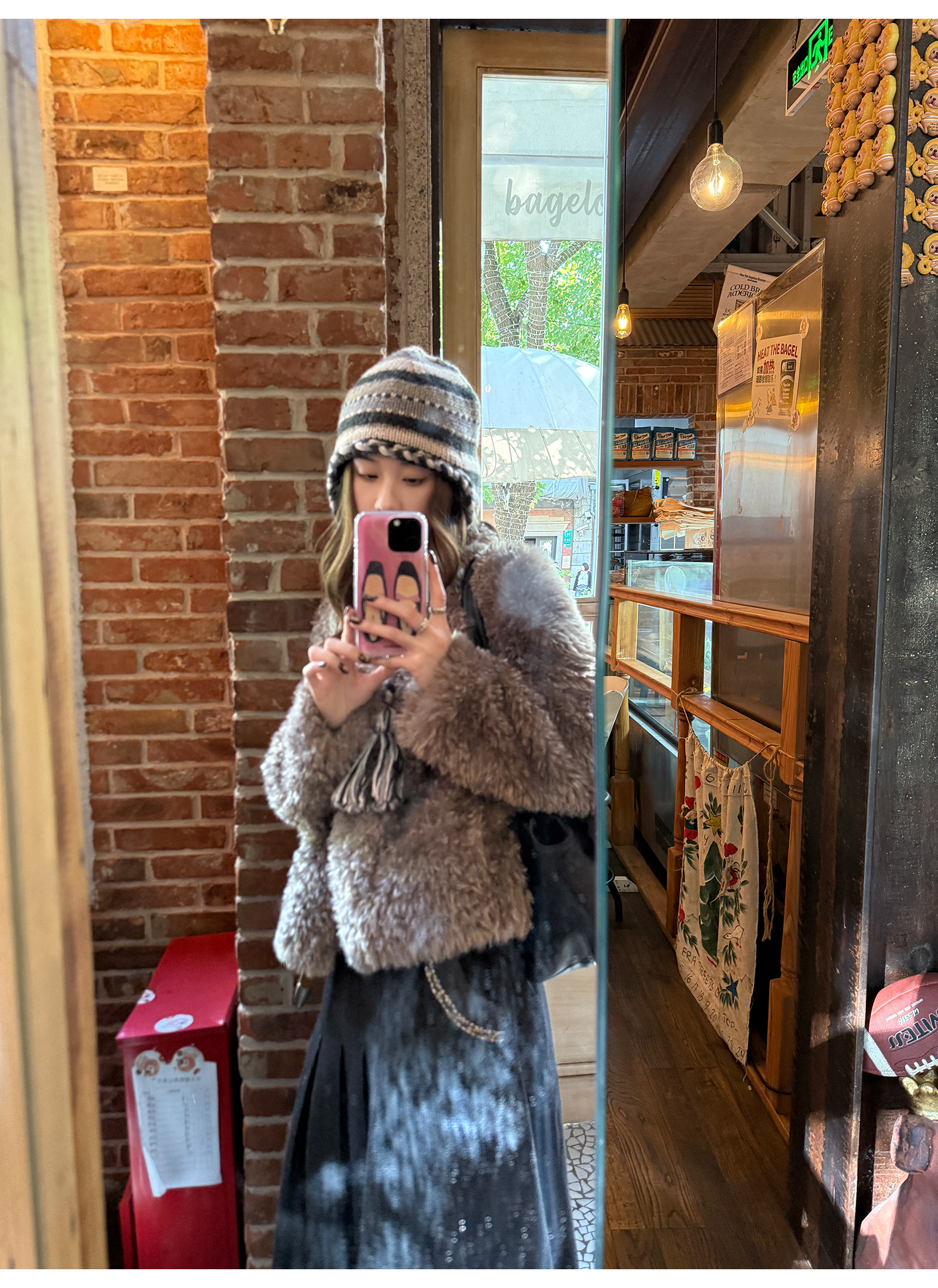 LelyMooch もこもこボアフードコート  LEM269