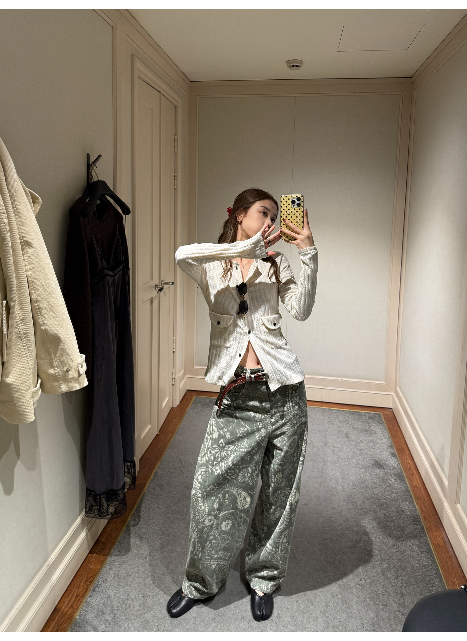 LelyMooch フラップポケットリブニット  LEM237