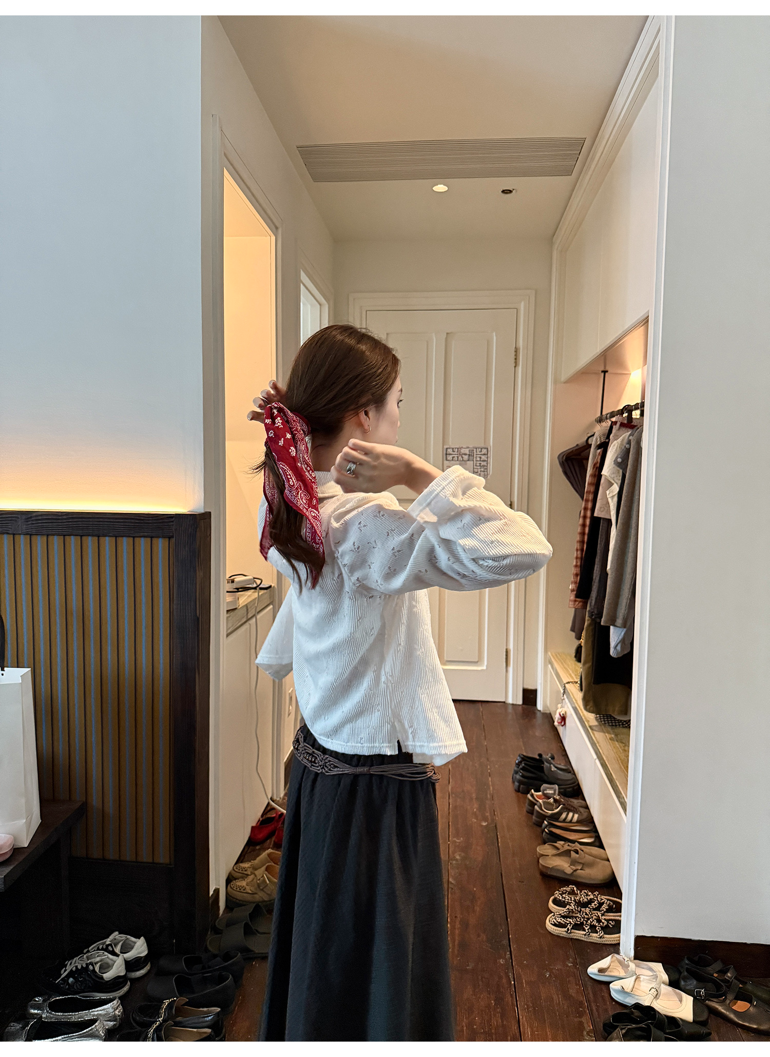 LelyMooch ニットカーデ＆レースキャミセット  LEM209