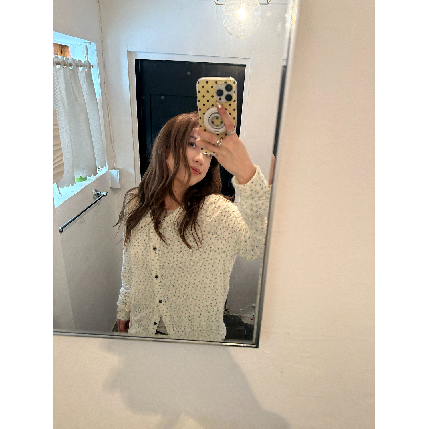 LelyMooch 花柄ふわもちニット　LEM254