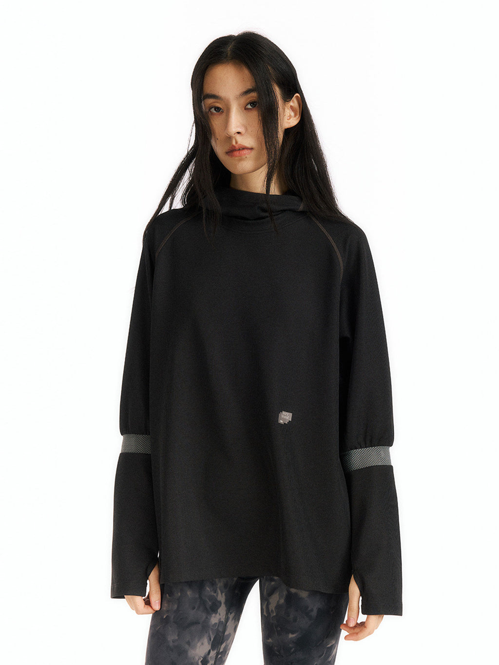 メッシュワッフルフーディー  LOM091