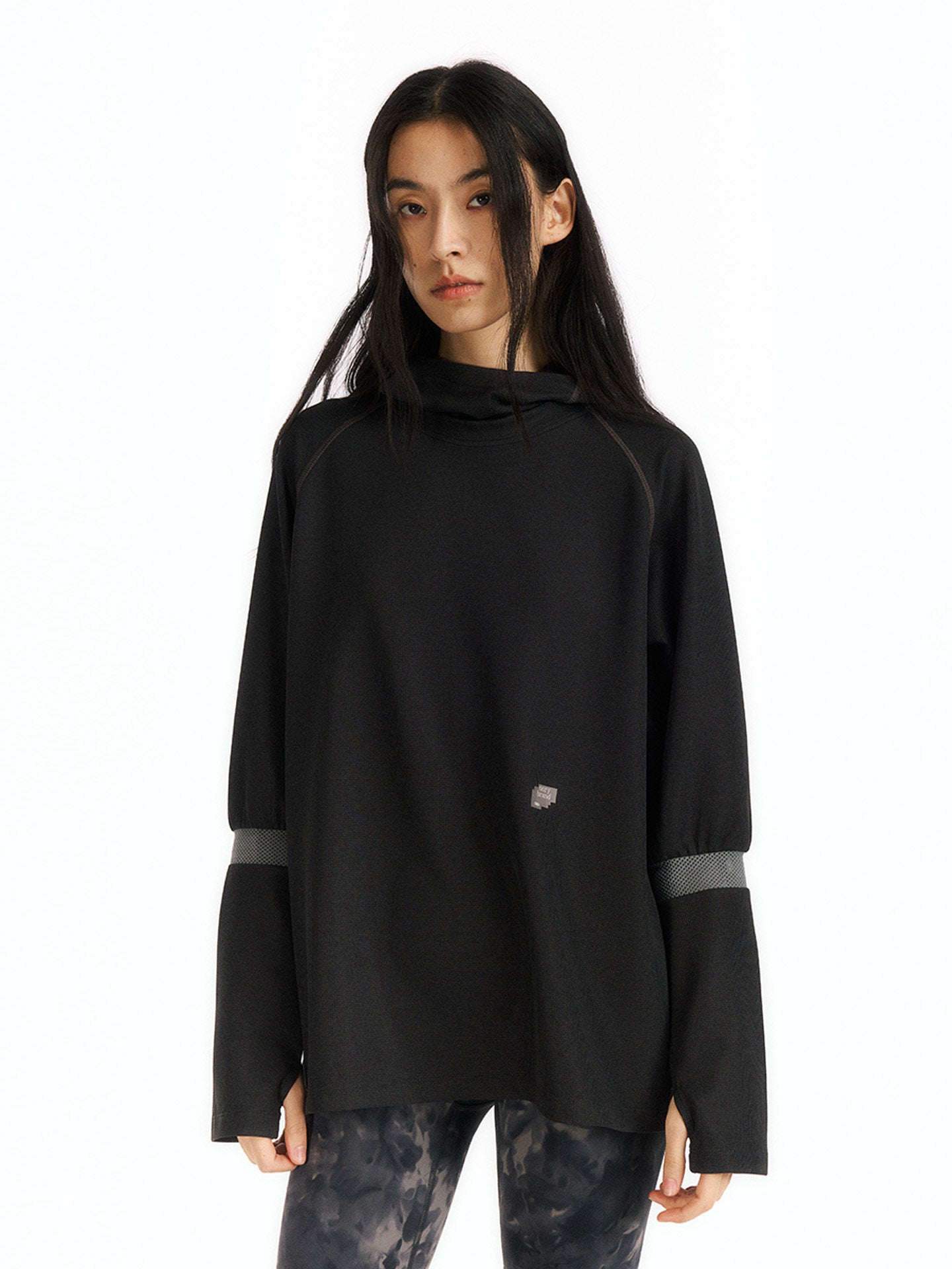 メッシュワッフルフーディー  LOM091