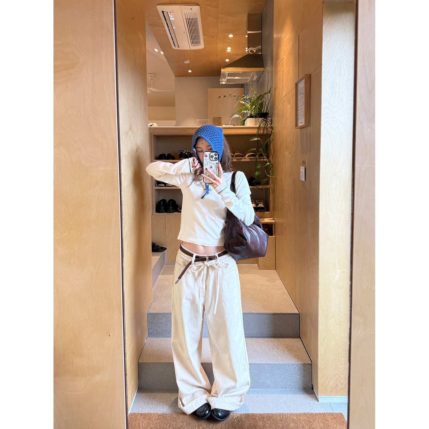 LelyMooch ウエストコードワイドパンツ  LEM229