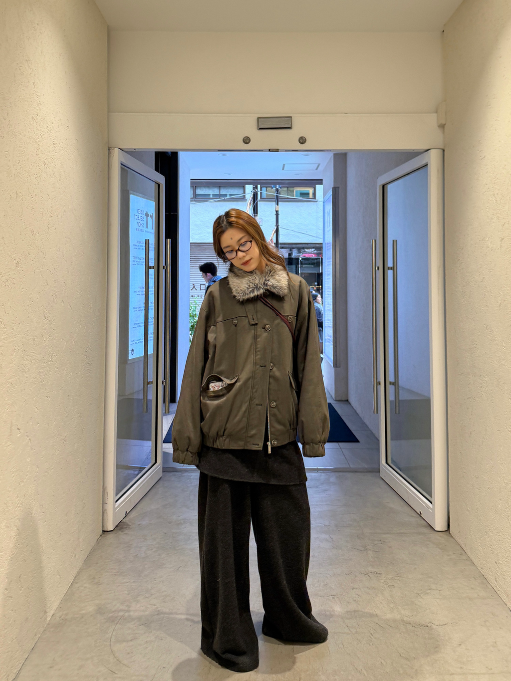 LelyMooch 2種類の襟を自由に切り替え・中綿ジャケット  LEM282