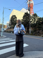 LelyMooch レイヤード風 ワイドパンツ  LEM283