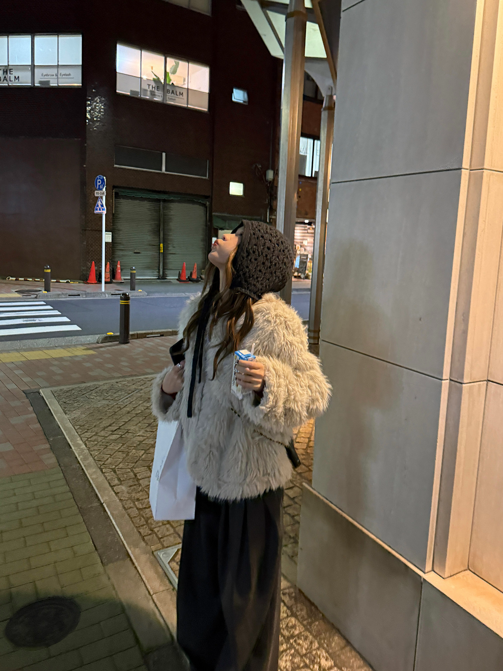 LelyMooch ロングパイル ノーカラー エコファー  LEM284