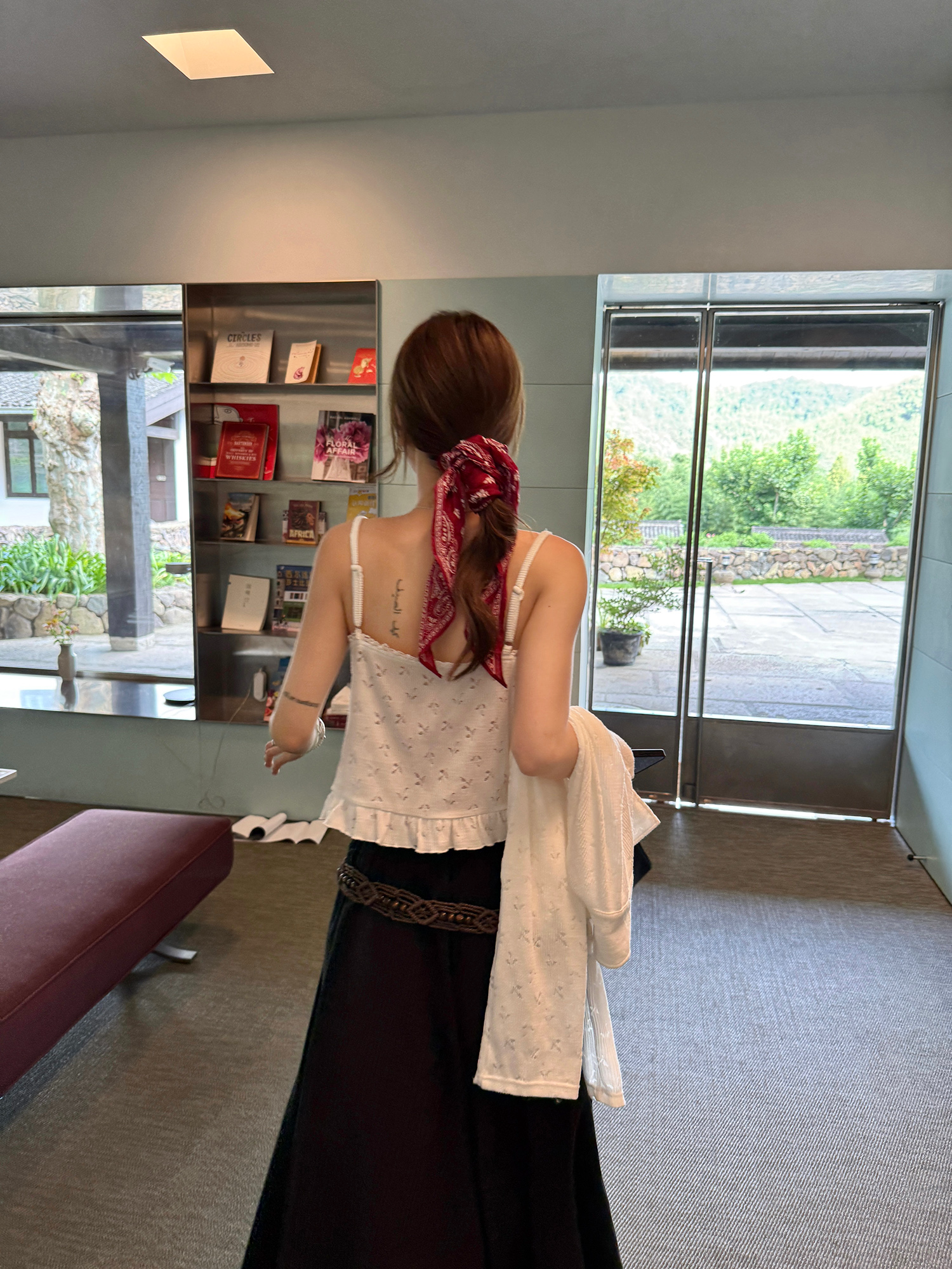 LelyMooch ニットカーデ＆レースキャミセット  LEM209