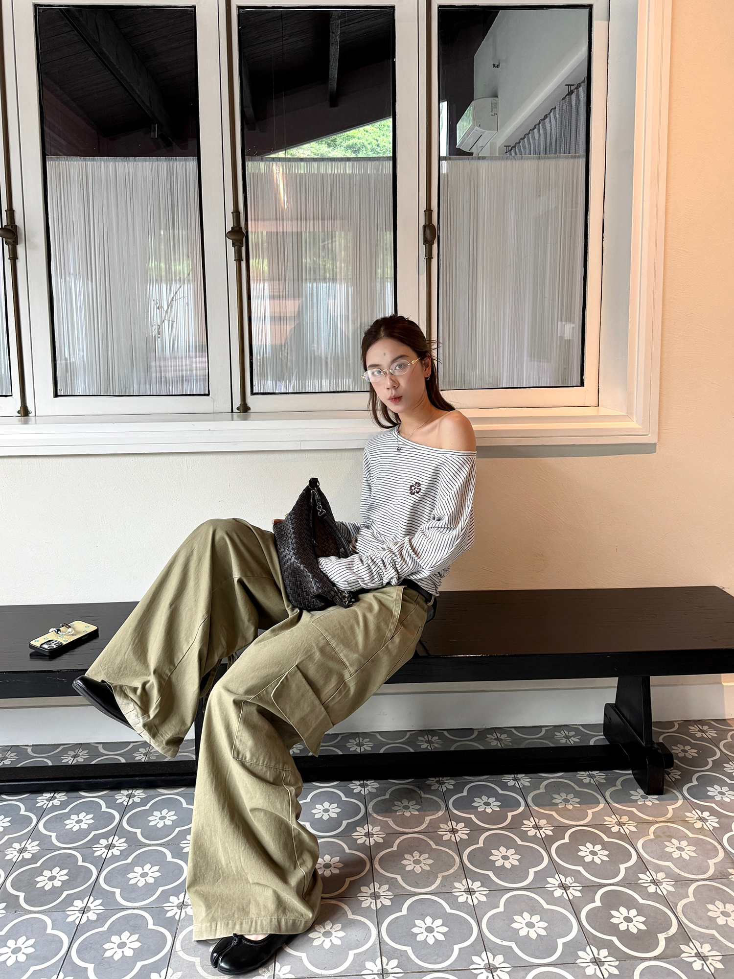 LelyMooch ドローコード付きコットンパンツ  LEM205