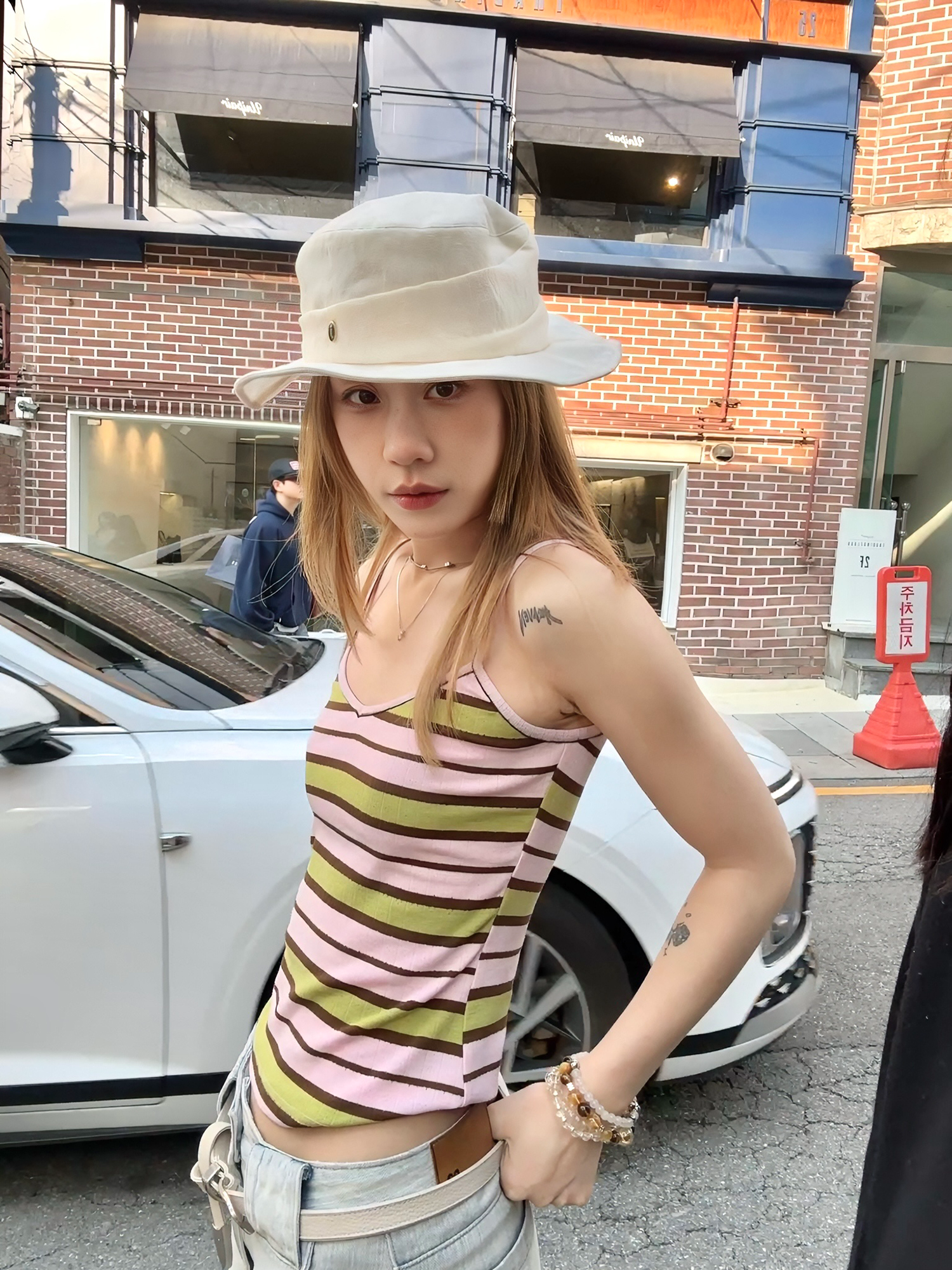 LelyMooch グァバ・ストライプキャミ  LEM164