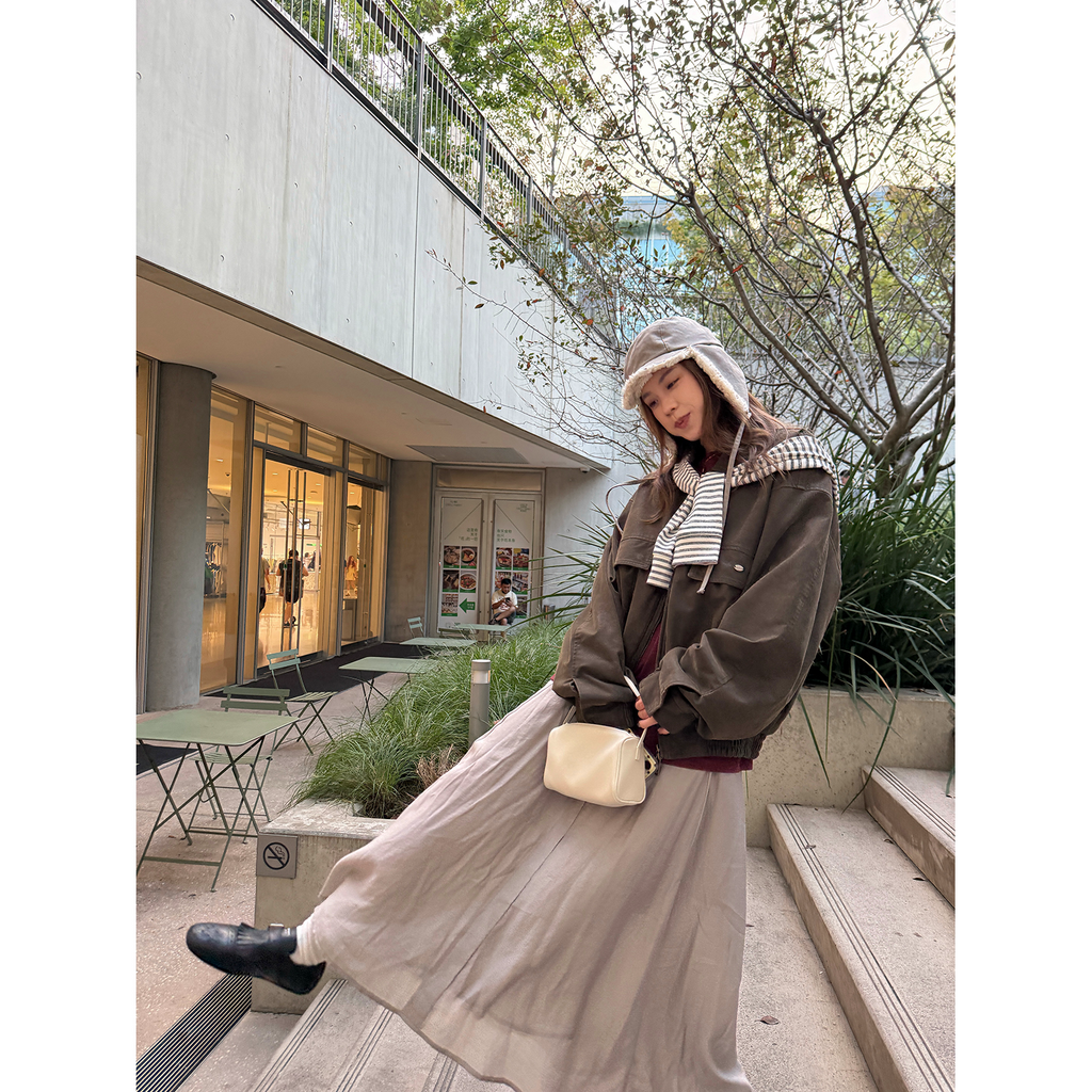 LelyMooch ふんわりチュールハイウエストスカート  LEM247