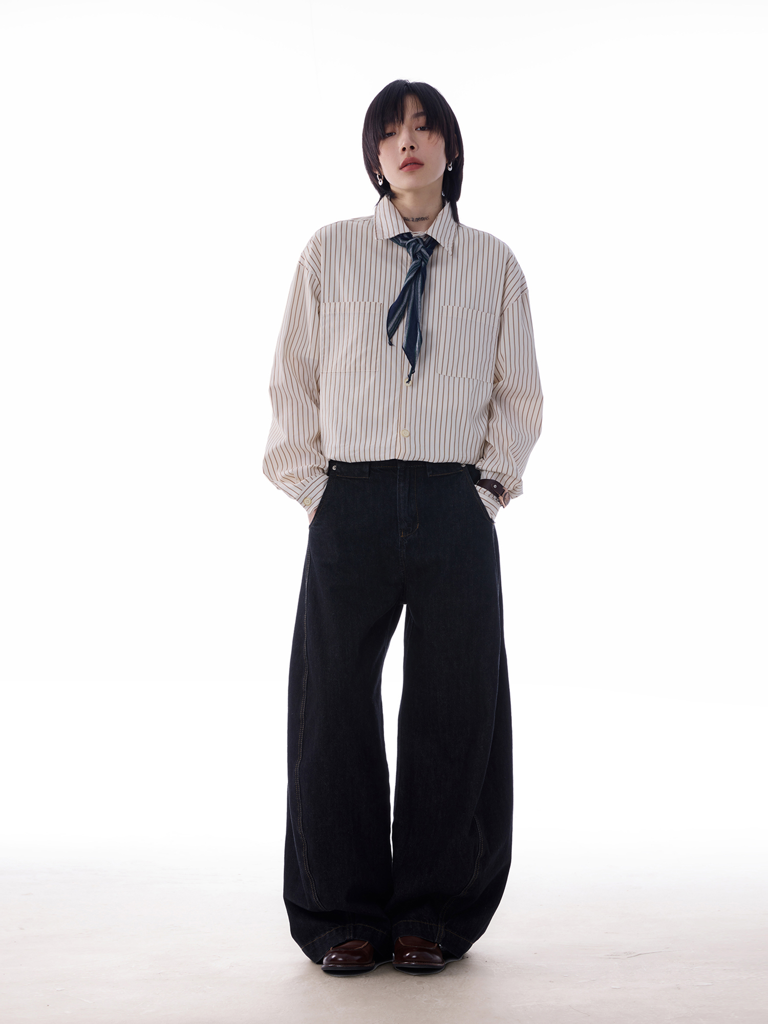 ゆったりガウチョ パンツ  LOM014