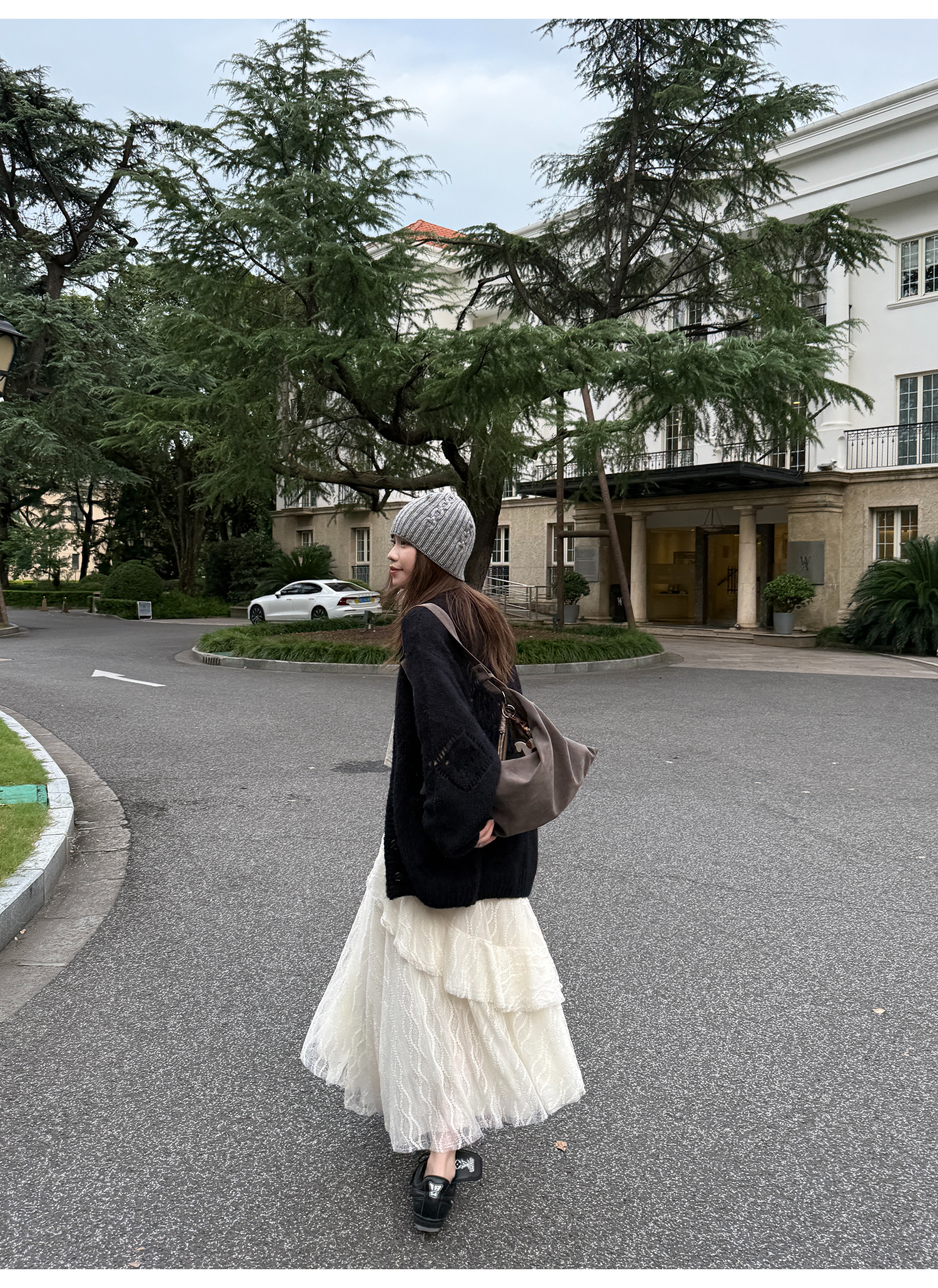 LelyMooch 3段レーススカート フェミニン  LEM220