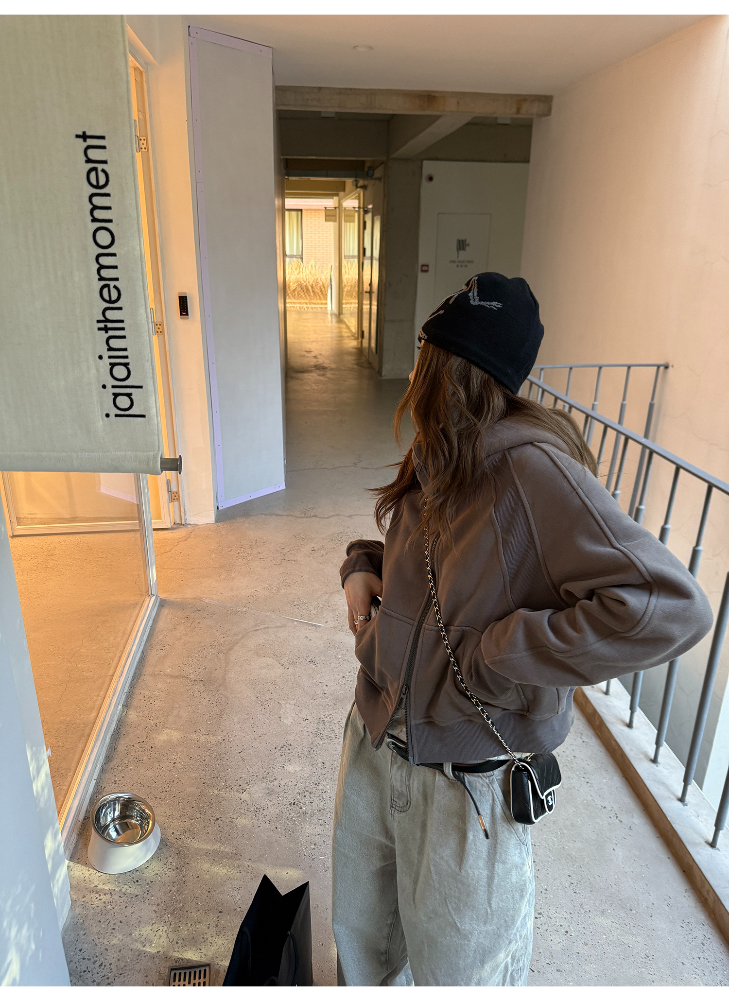 LelyMooch 裏起毛ジップアップフーディー　LEM275