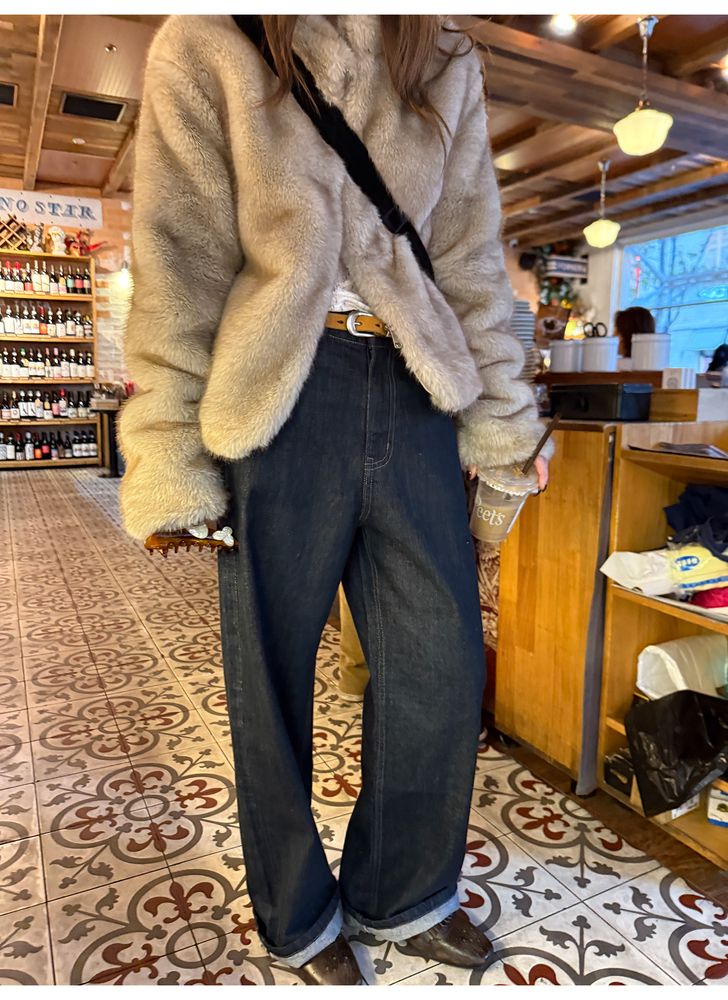 LelyMooch 日本デニム使用 ストレートパンツ  LEM273