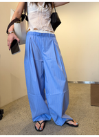 LelyMooch 爽やかブルーのバルーンカーブパンツ  LEM363