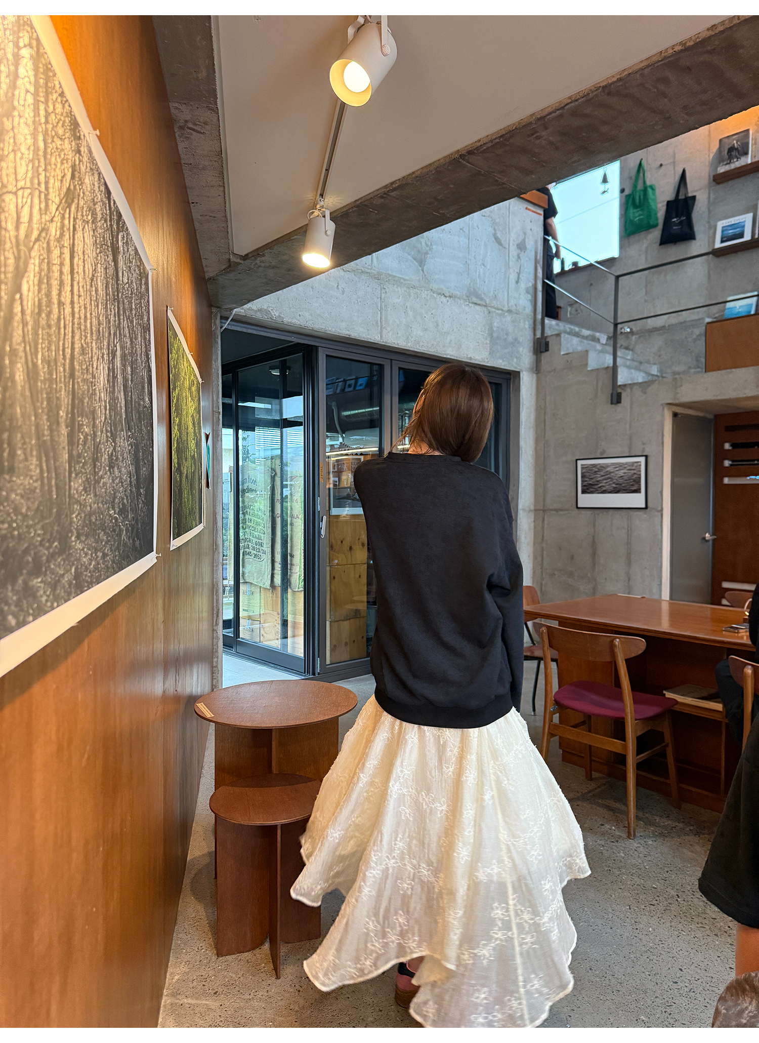 LelyMooch くまプリント古着風スウェット  LEM231