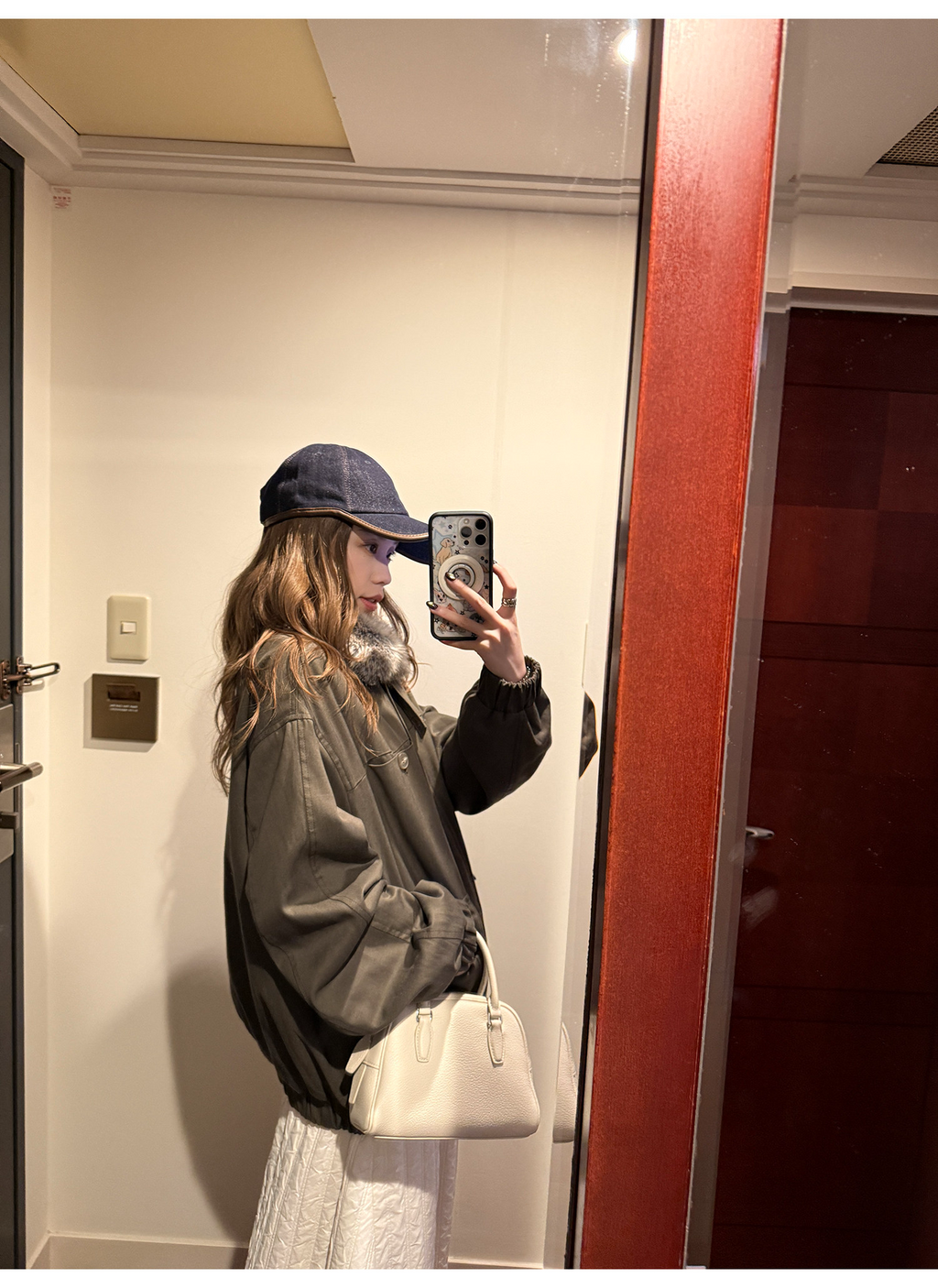 LelyMooch 2種類の襟を自由に切り替え・中綿ジャケット  LEM282