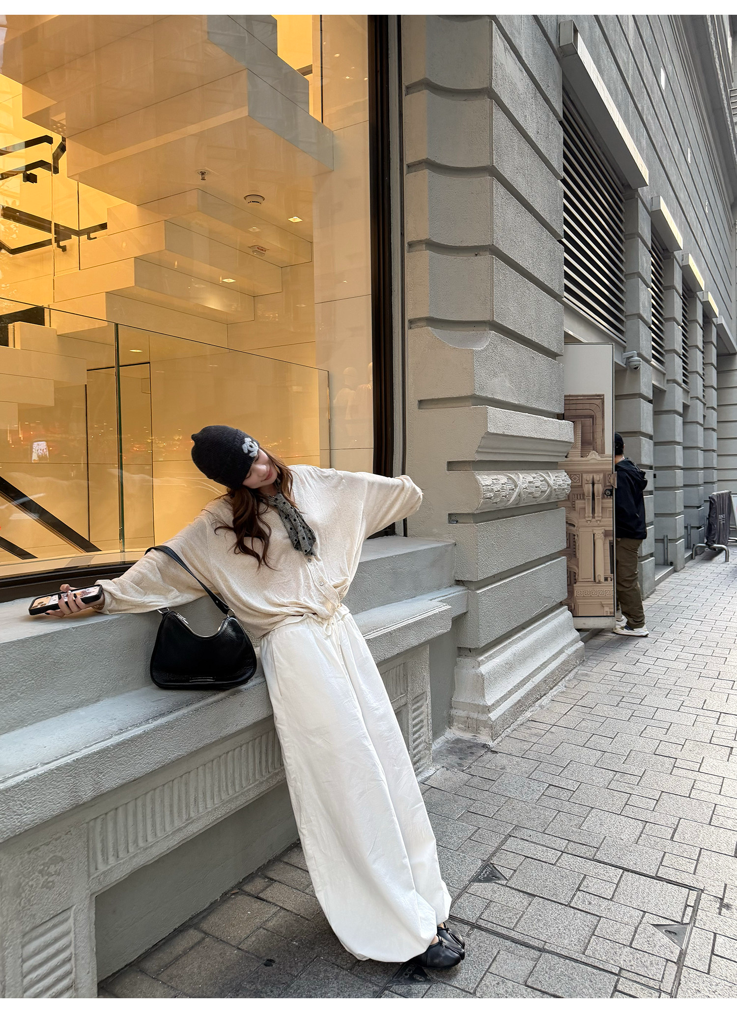 LelyMooch フリルウエスト バルーンワイドパンツ  LEM315