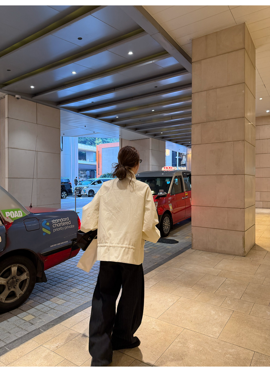 LelyMooch 黒グレー縞柄 すっきりストレートデニム　LEM319