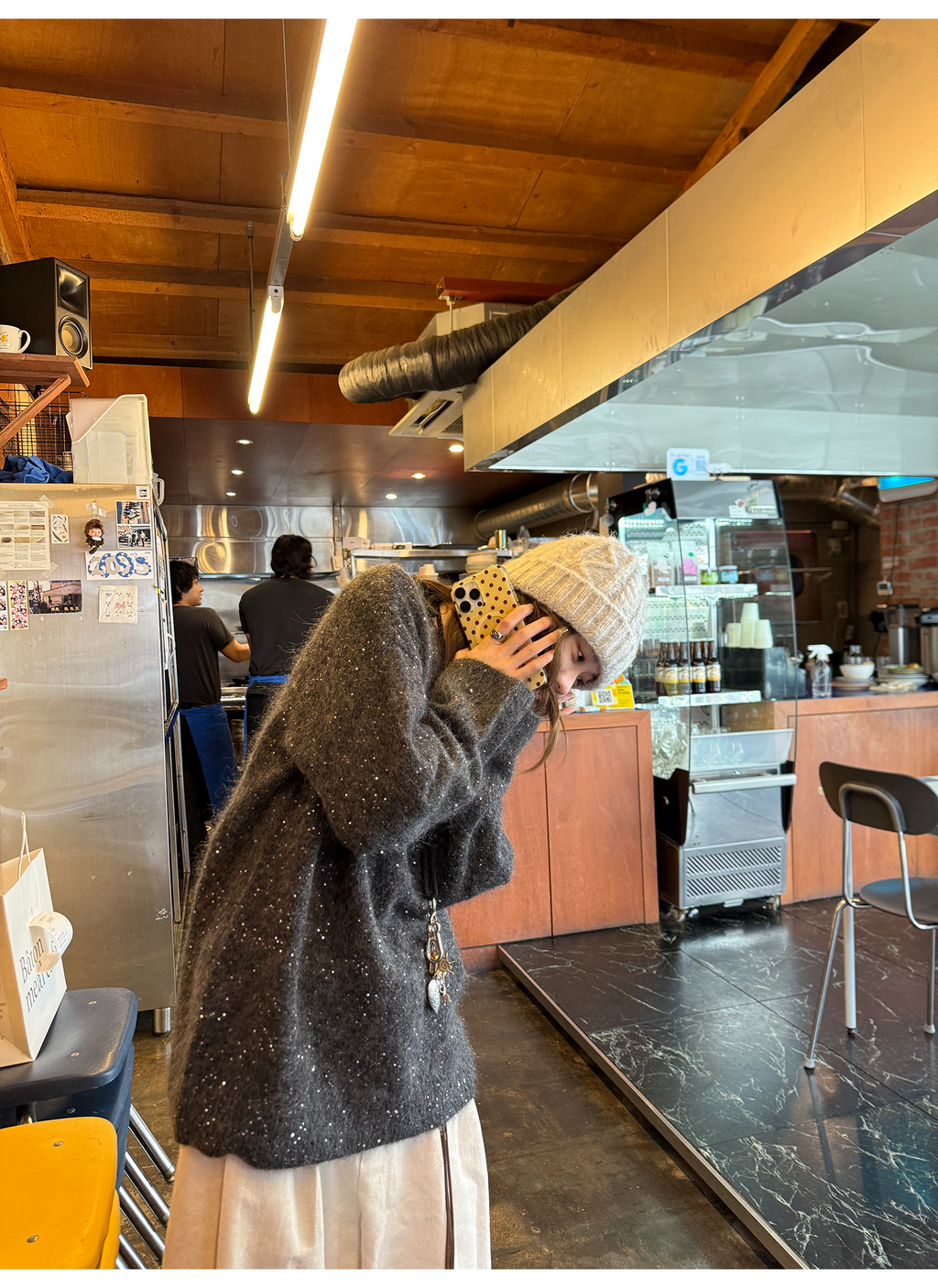 LelyMooch スパンコール入りカシミヤ混ニット  LEM267