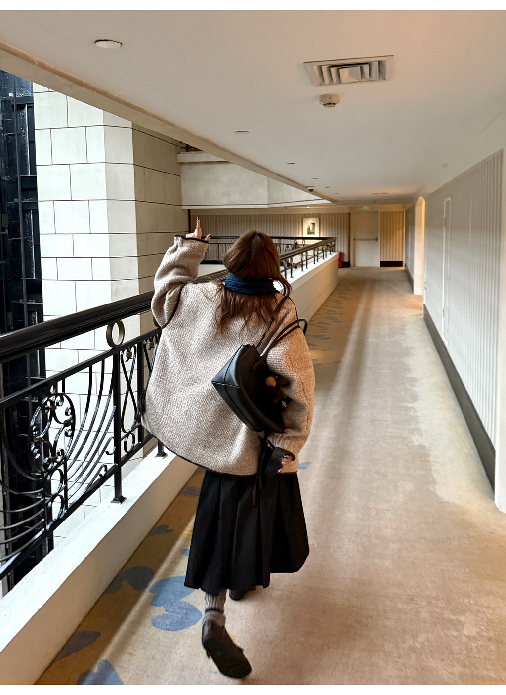 LelyMooch 配色パイピング ループウールジャケット　LEM278