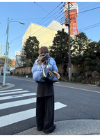 LelyMooch レイヤード風 ワイドパンツ  LEM283
