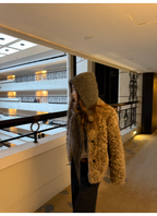 LelyMooch Cappotto con cappuccio in pile sherpa LEM269