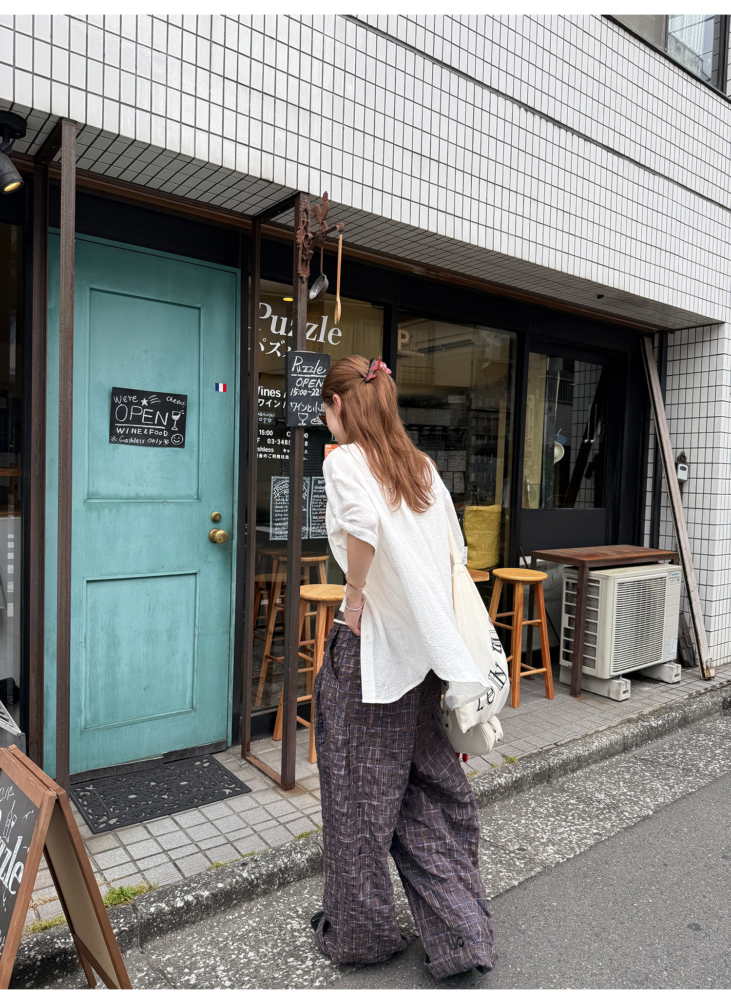 LelyMooch 1年中使える！ヴィンテージ風ワイドパンツ  LEM186