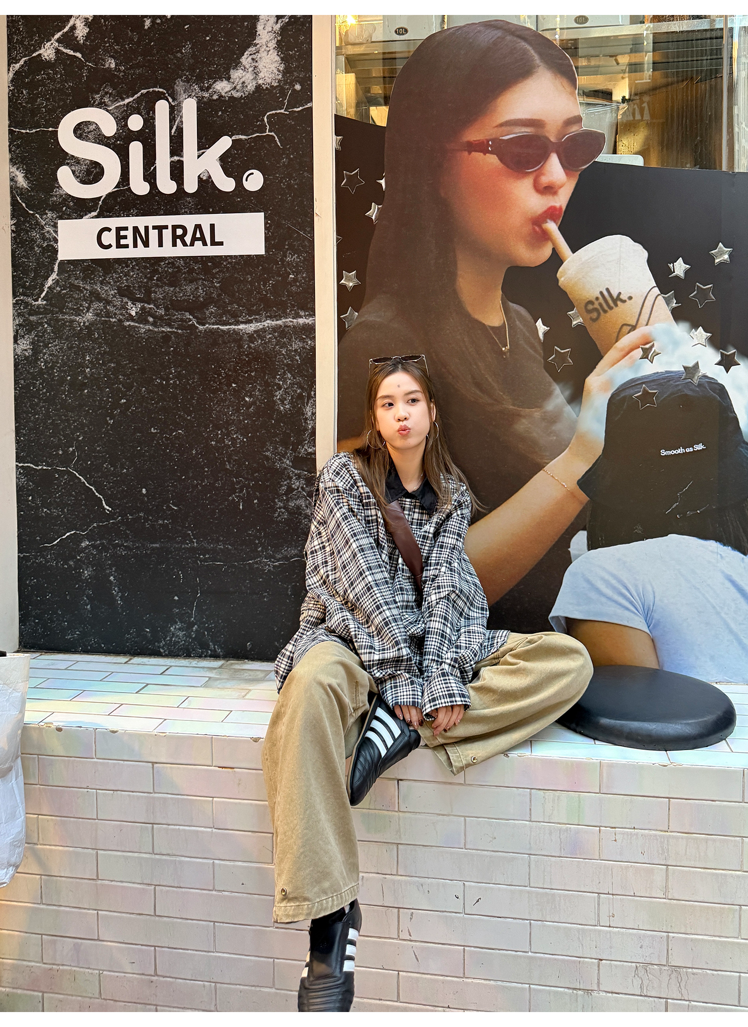 LelyMooch knee tuck long pants LEM075