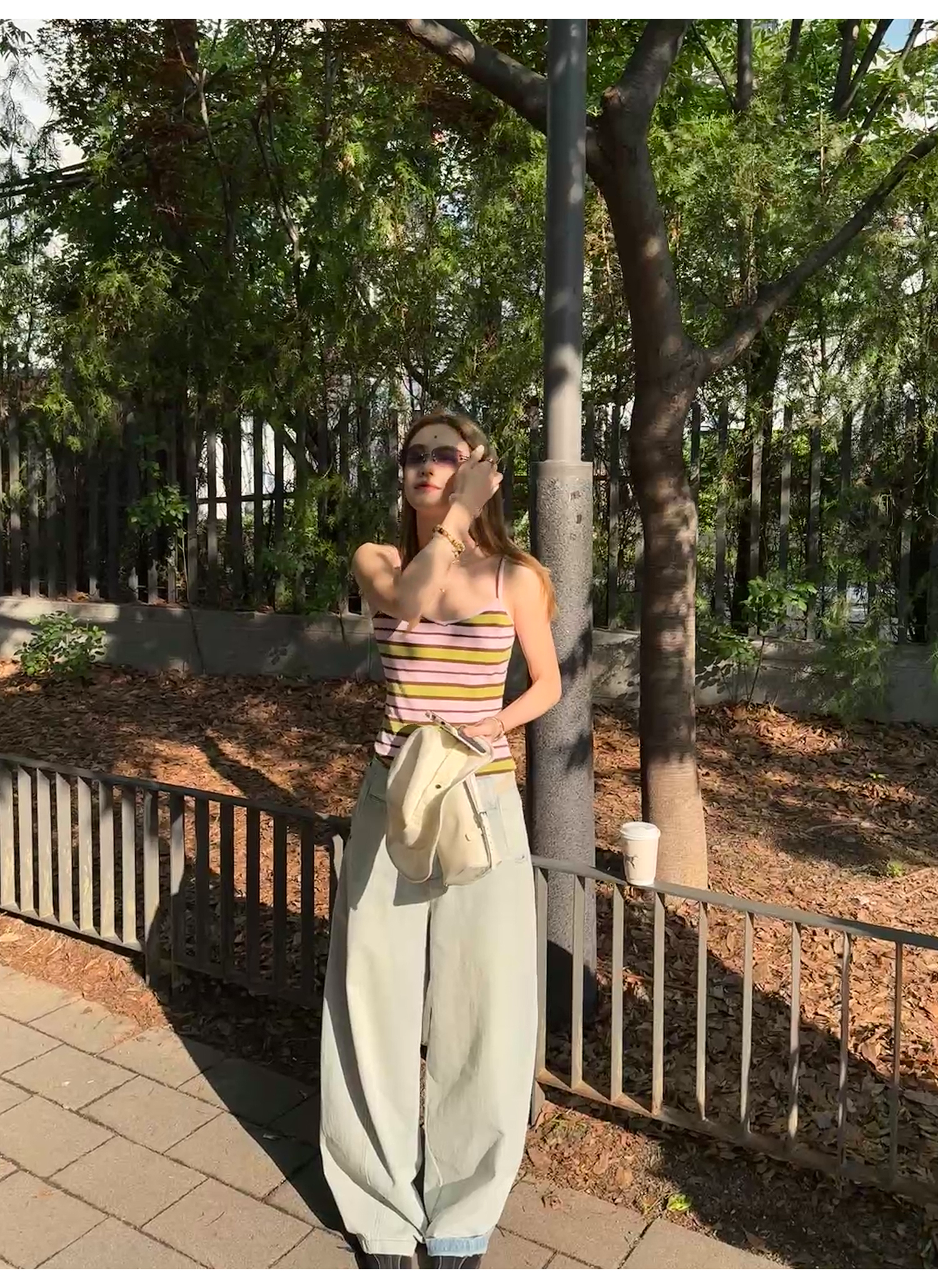 LelyMooch グァバ・ストライプキャミ  LEM164