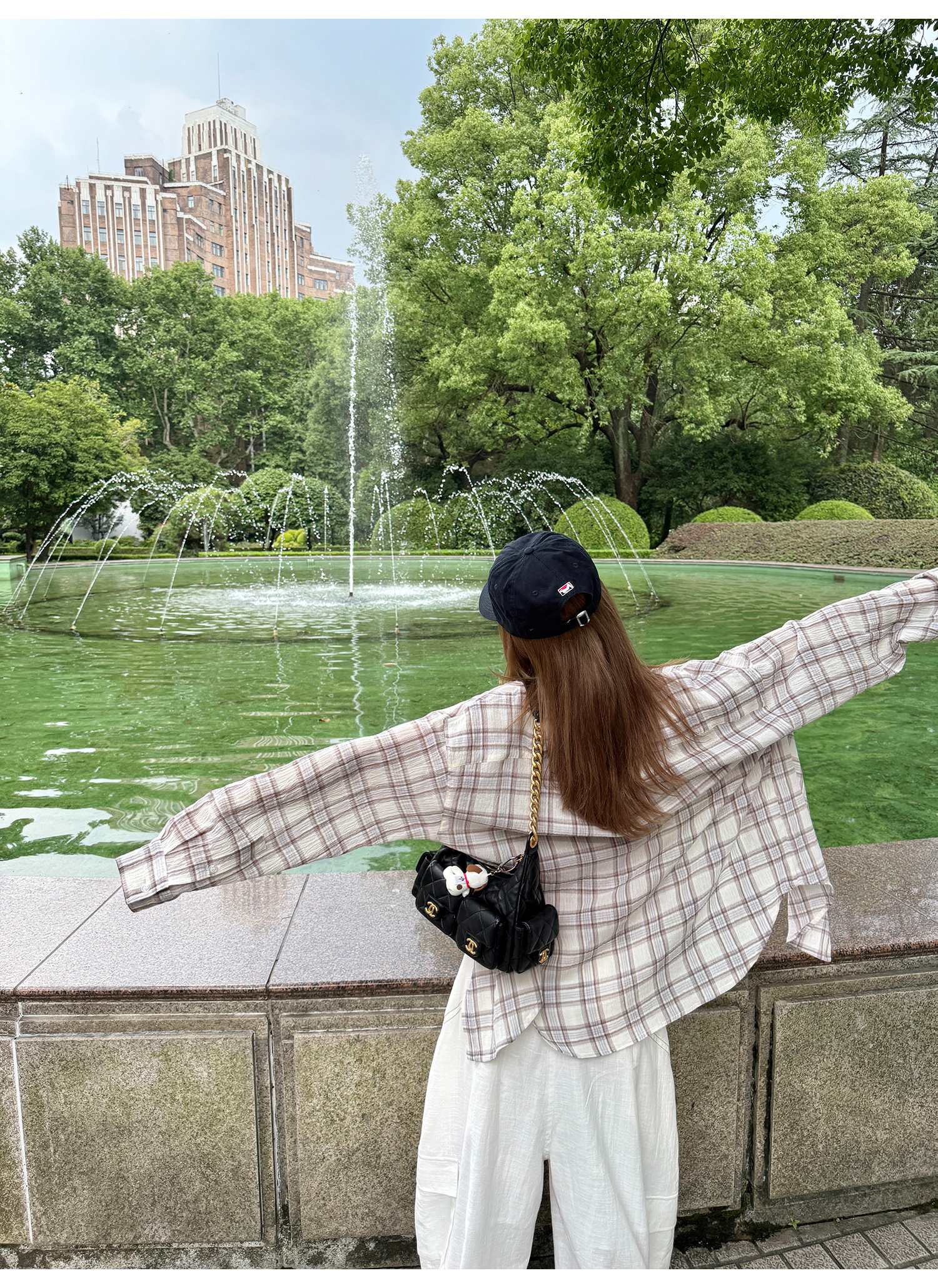 LelyMooch シアーチェックシャツ｜長袖  LEM197