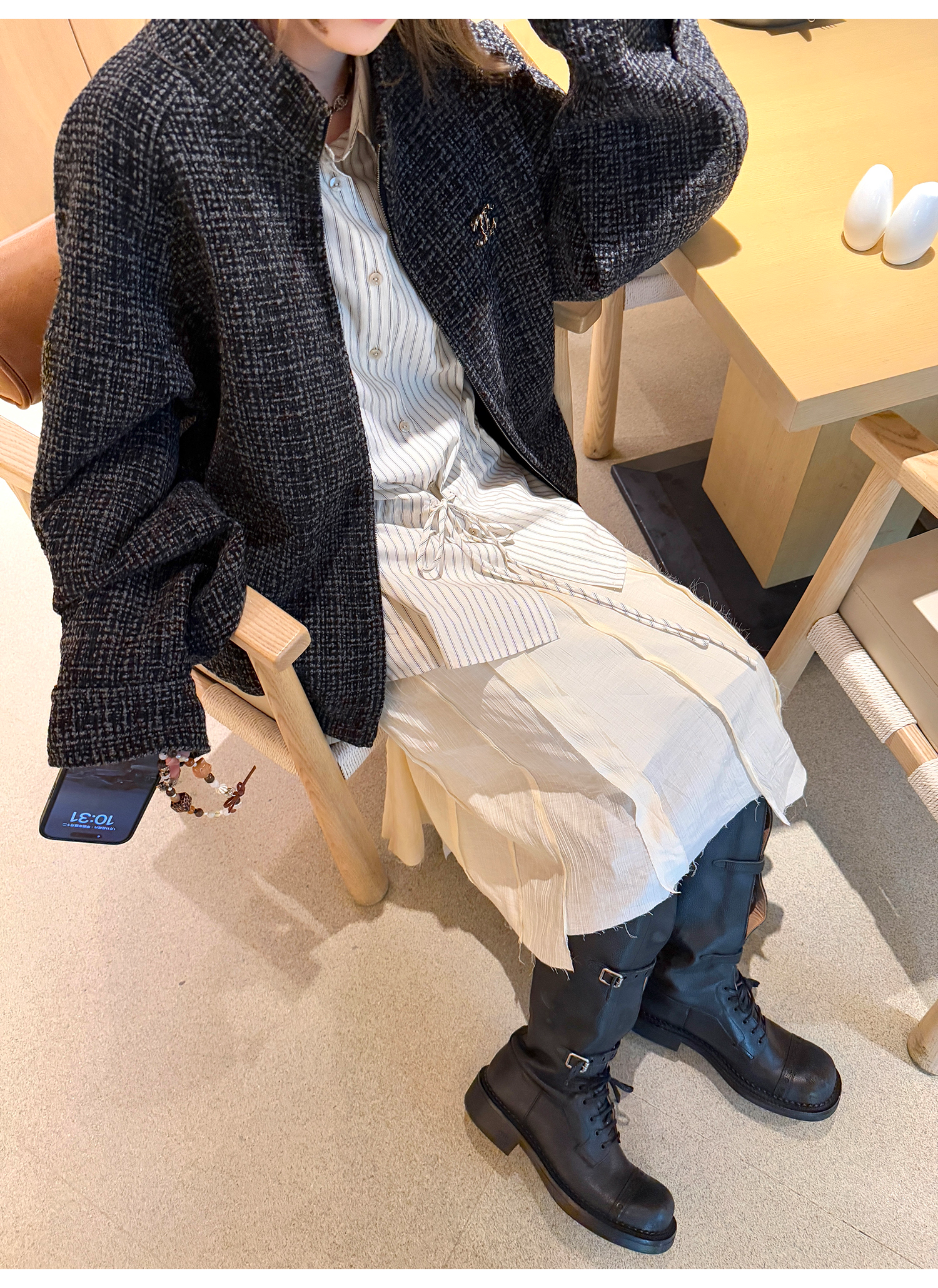 LelyMooch High Waist Uneven Skirt LEM090