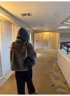 LelyMooch Cappotto con cappuccio in pile sherpa LEM269