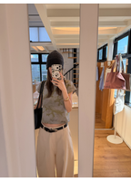 LelyMooch ウォッシュ迷彩 コンパクトTシャツ　LEM393