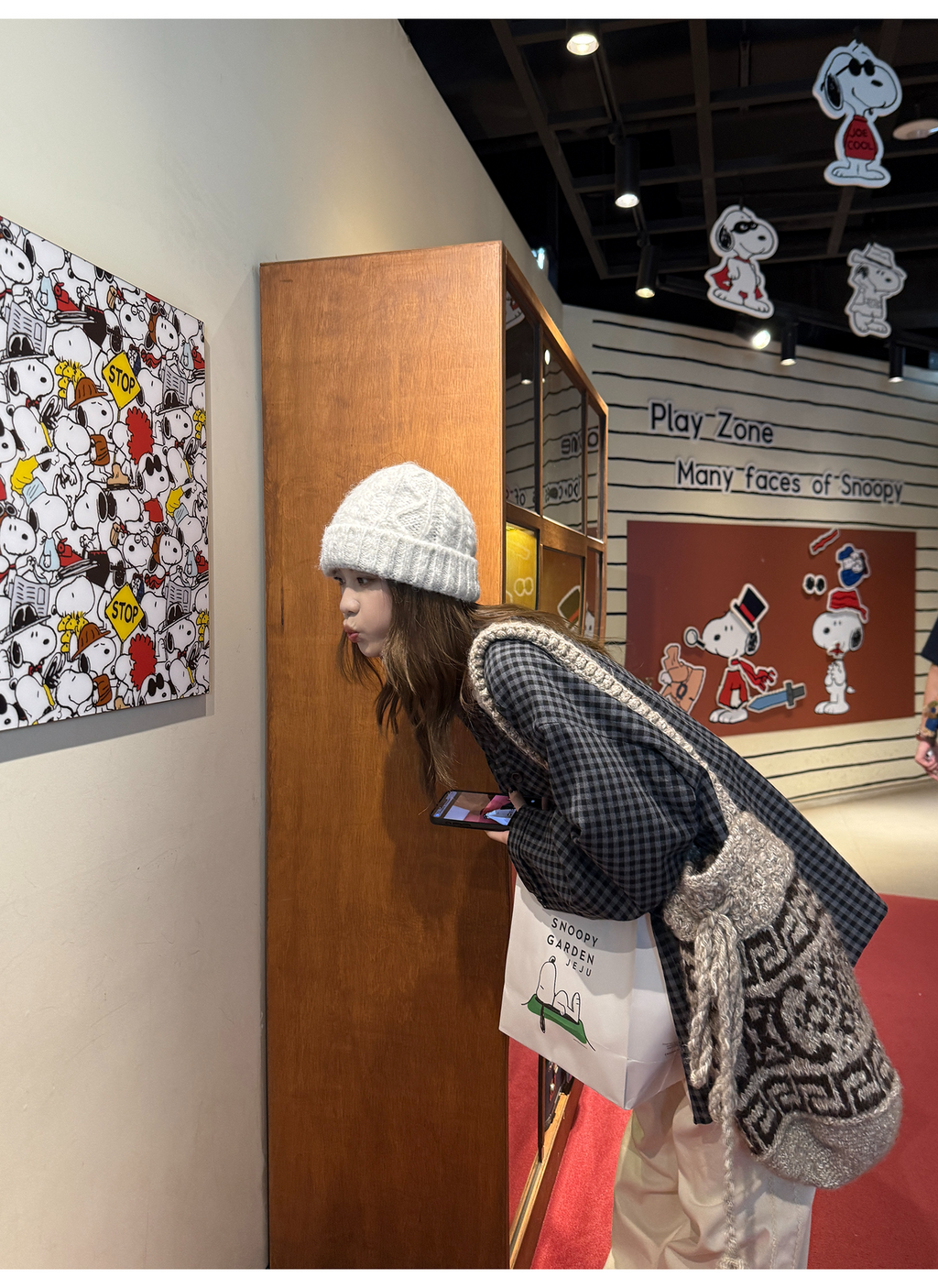 LelyMooch ブラックグレーチェックジャケット  LEM248