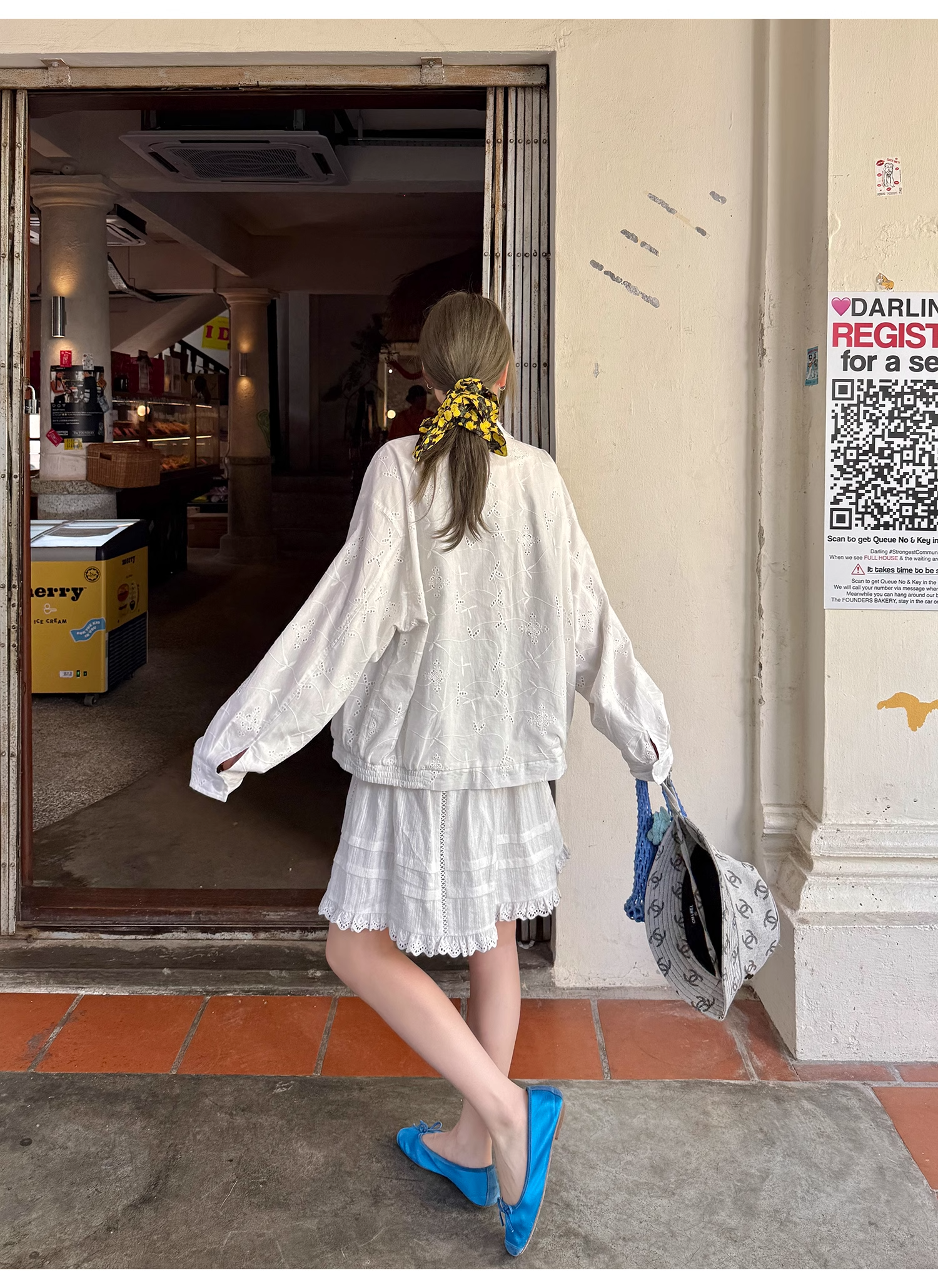 LelyMooch  白 スカート ミニ 透け防止  LEM105