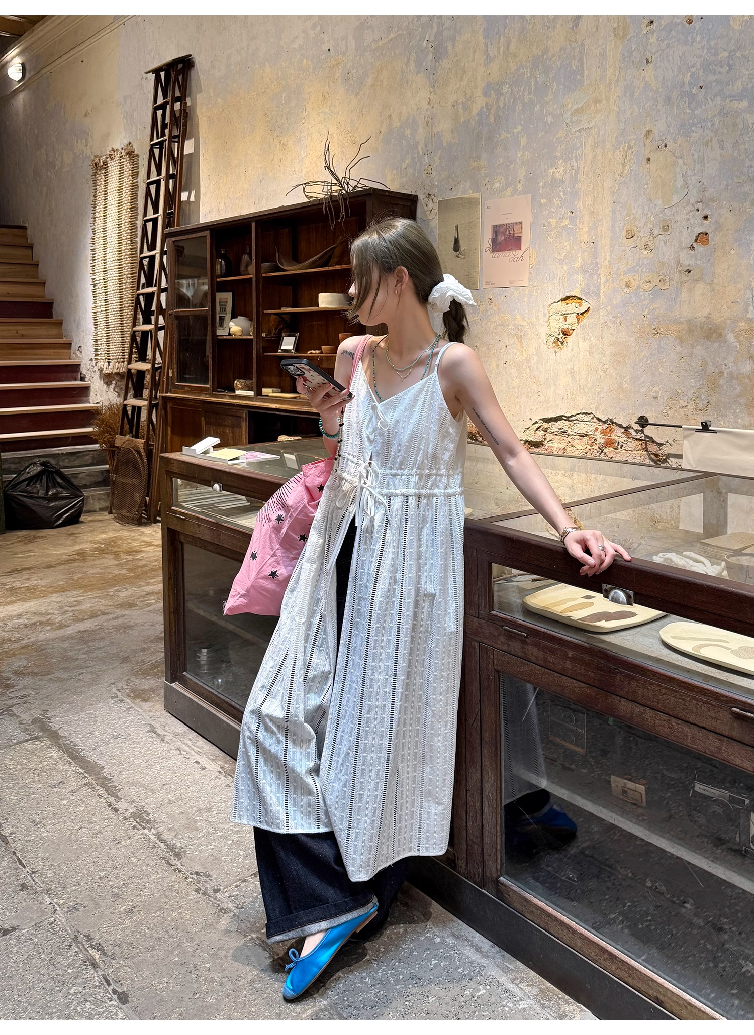 LelyMooch  リゾート ホルターネック ワンピース  LEM103