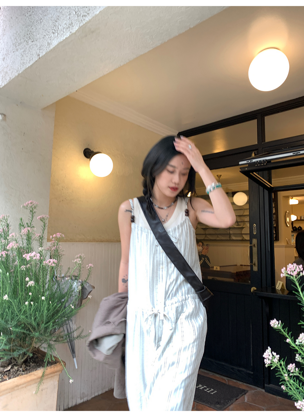LelyMooch  バックレースニットタンクトップ  LEM073