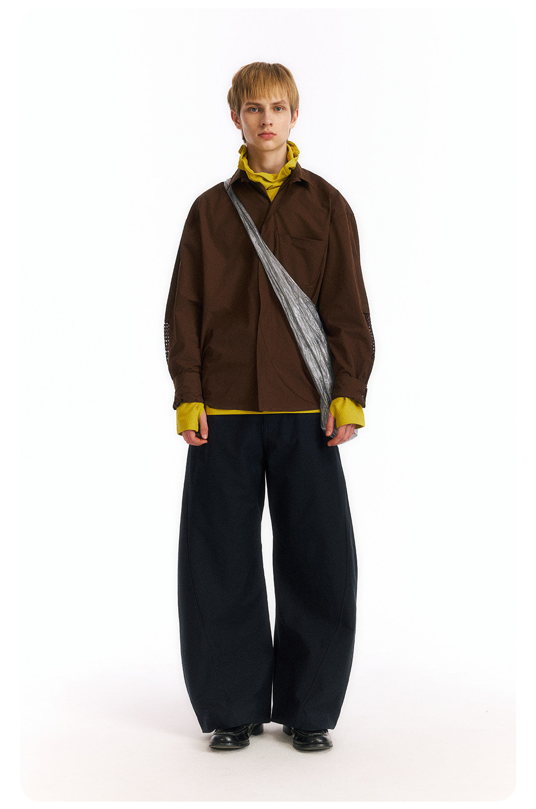LOM030 Stesso modello Pantaloni ampi a curva 3D resistenti alle rughe e rinfrescanti al tatto LOM060