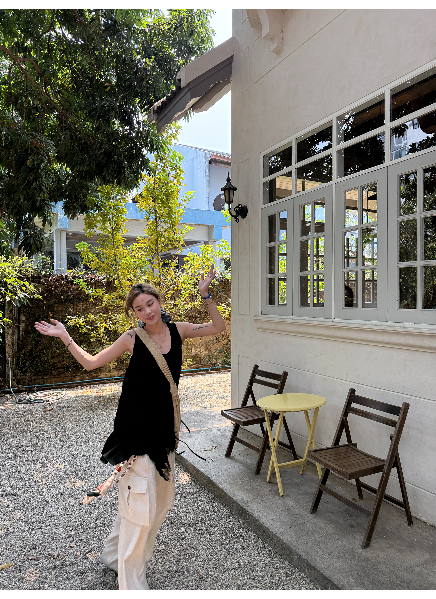 LelyMooch ゆるシルエット×レースタンク｜甘辛MIX  LEM133