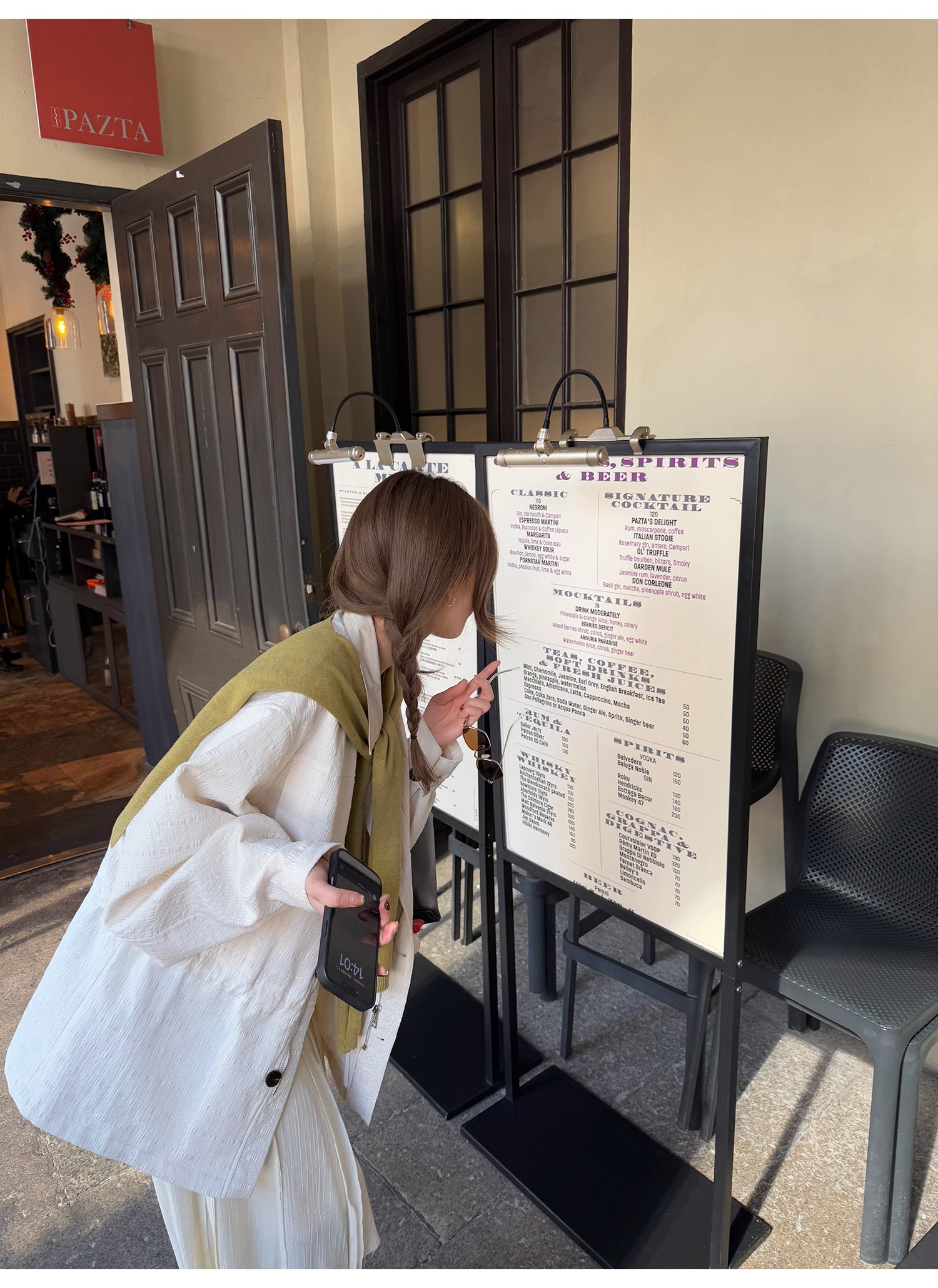 LelyMooch Checkered Trench Coat Midi Length LEM077