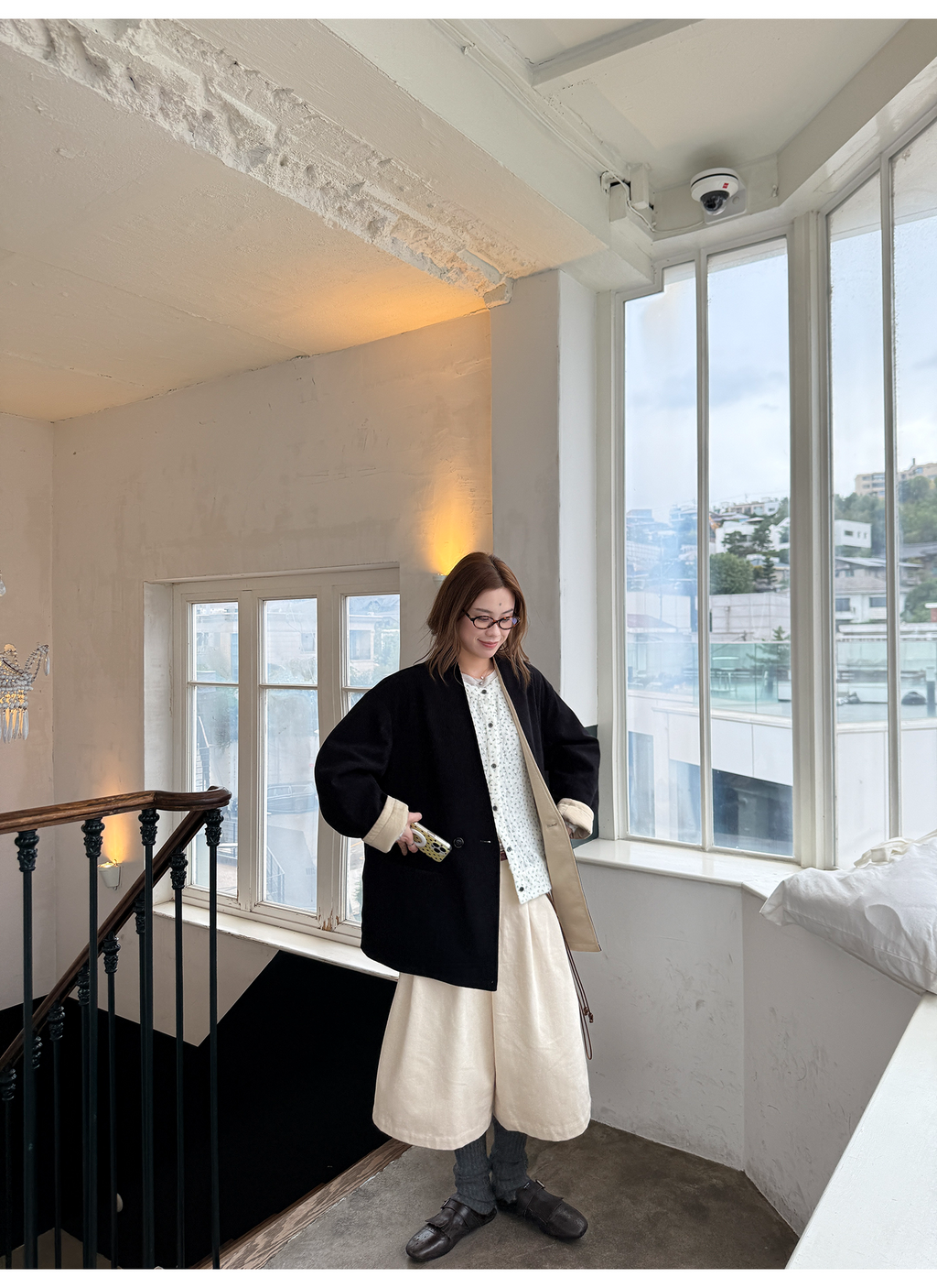 LelyMooch コーデュロイ リバーシブル中綿コート  LEM265