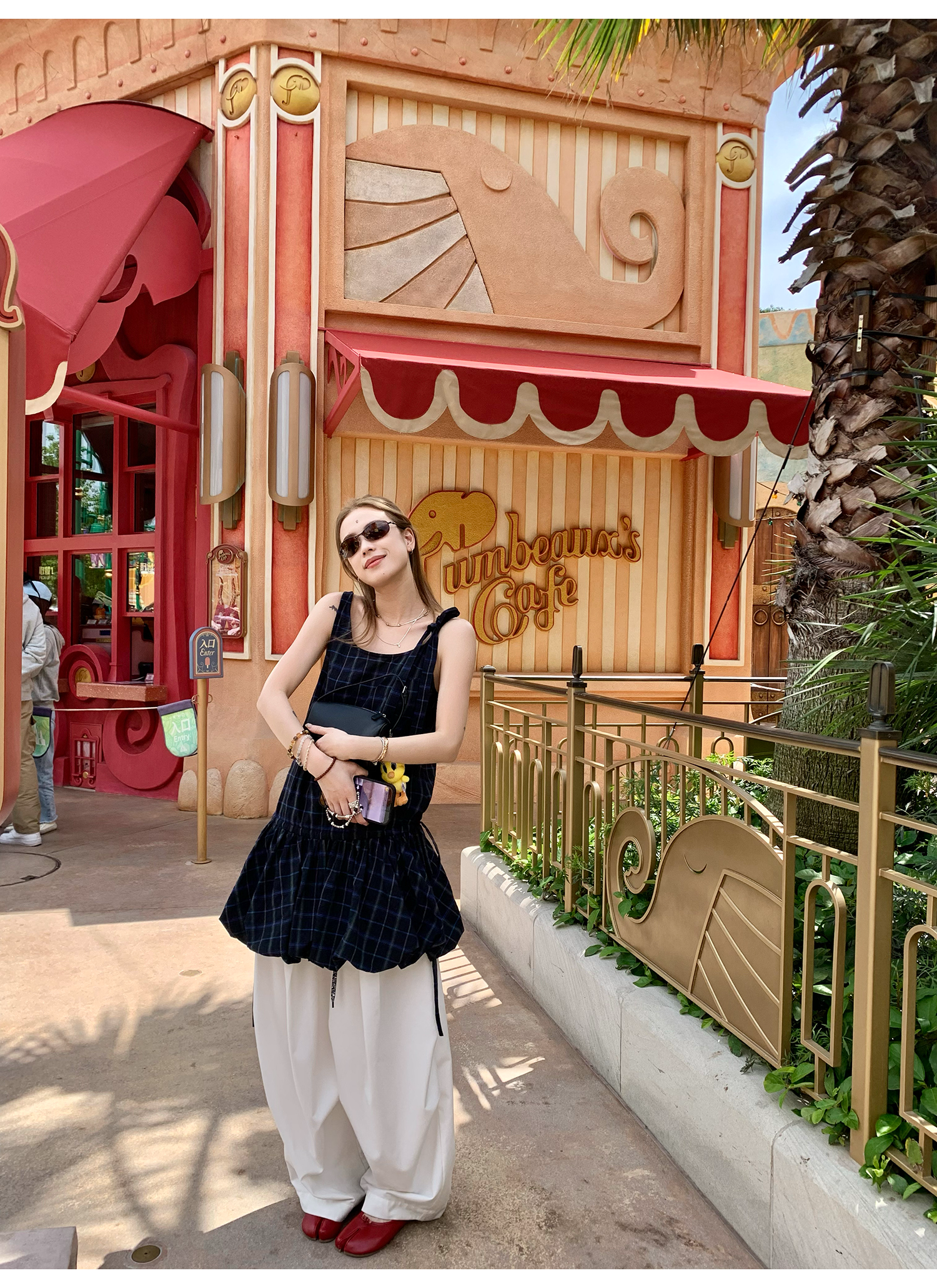 LelyMooch 甘辛ミックスな一枚｜Uネック×チェック柄ワンピース  LEM160