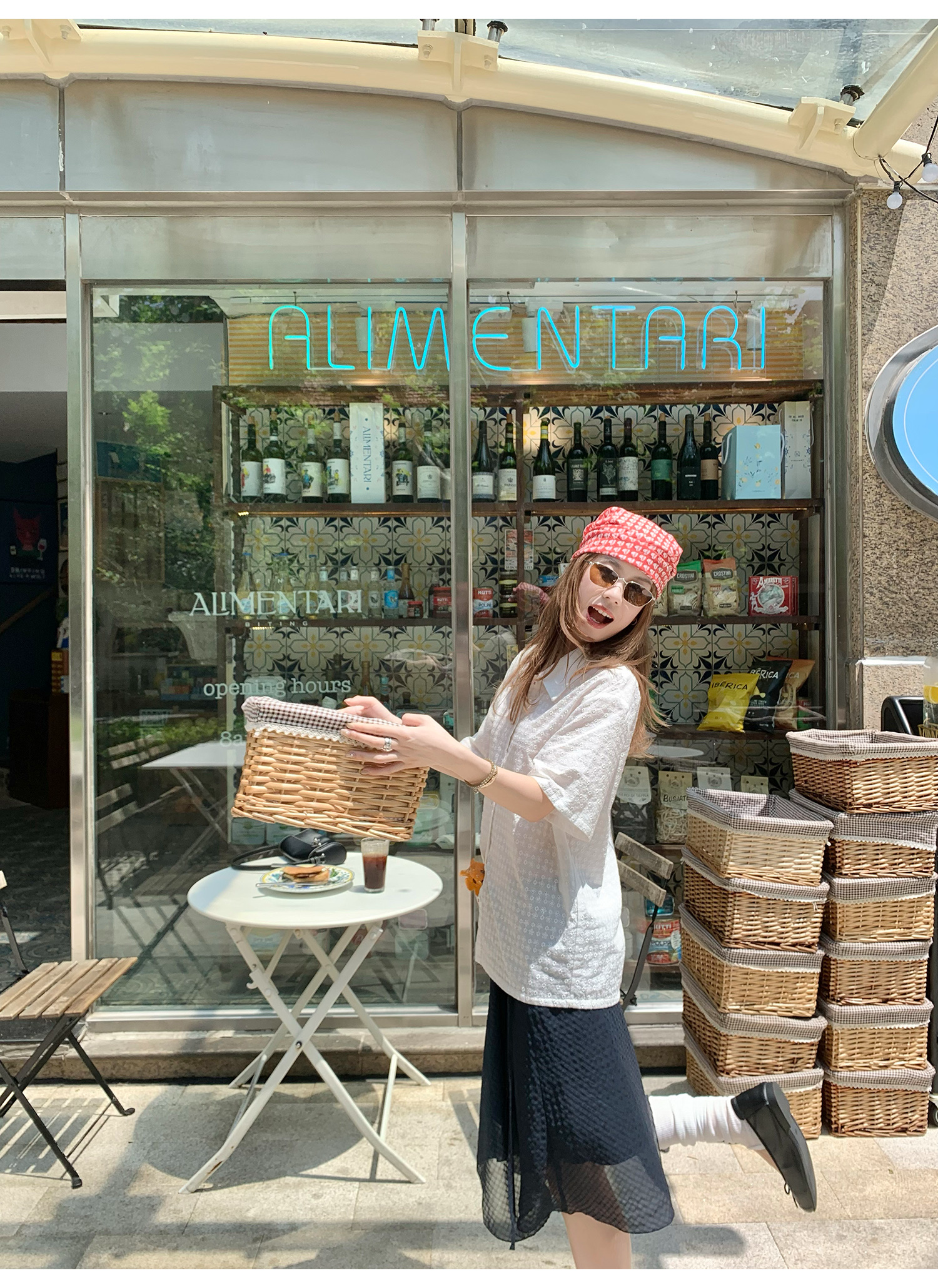 LelyMooch レース花柄コットンシャツ  LEM192