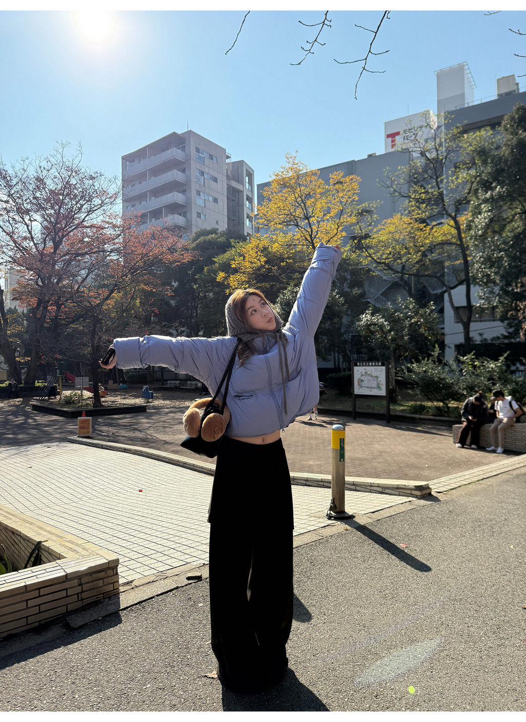 LelyMooch レイヤード風 ワイドパンツ  LEM283